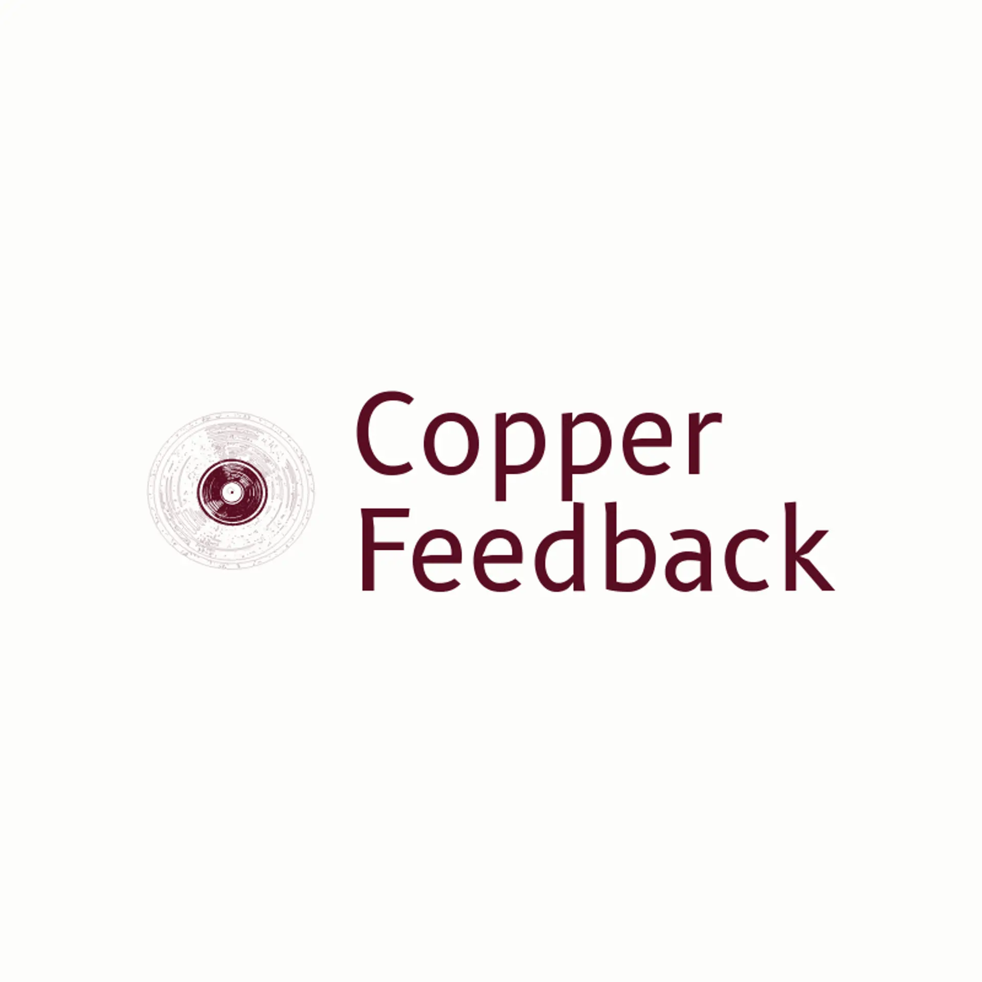 Copper Feedback logo for rock