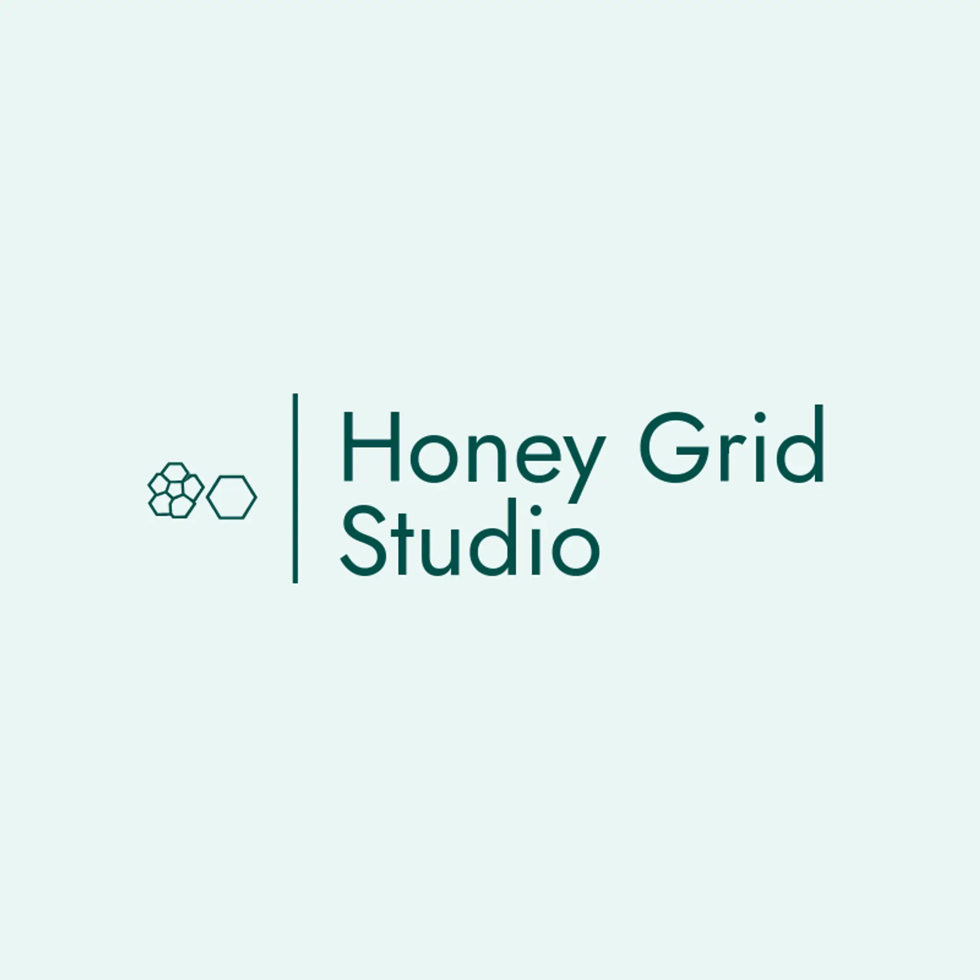Honey Grid Studio logo for hexagon