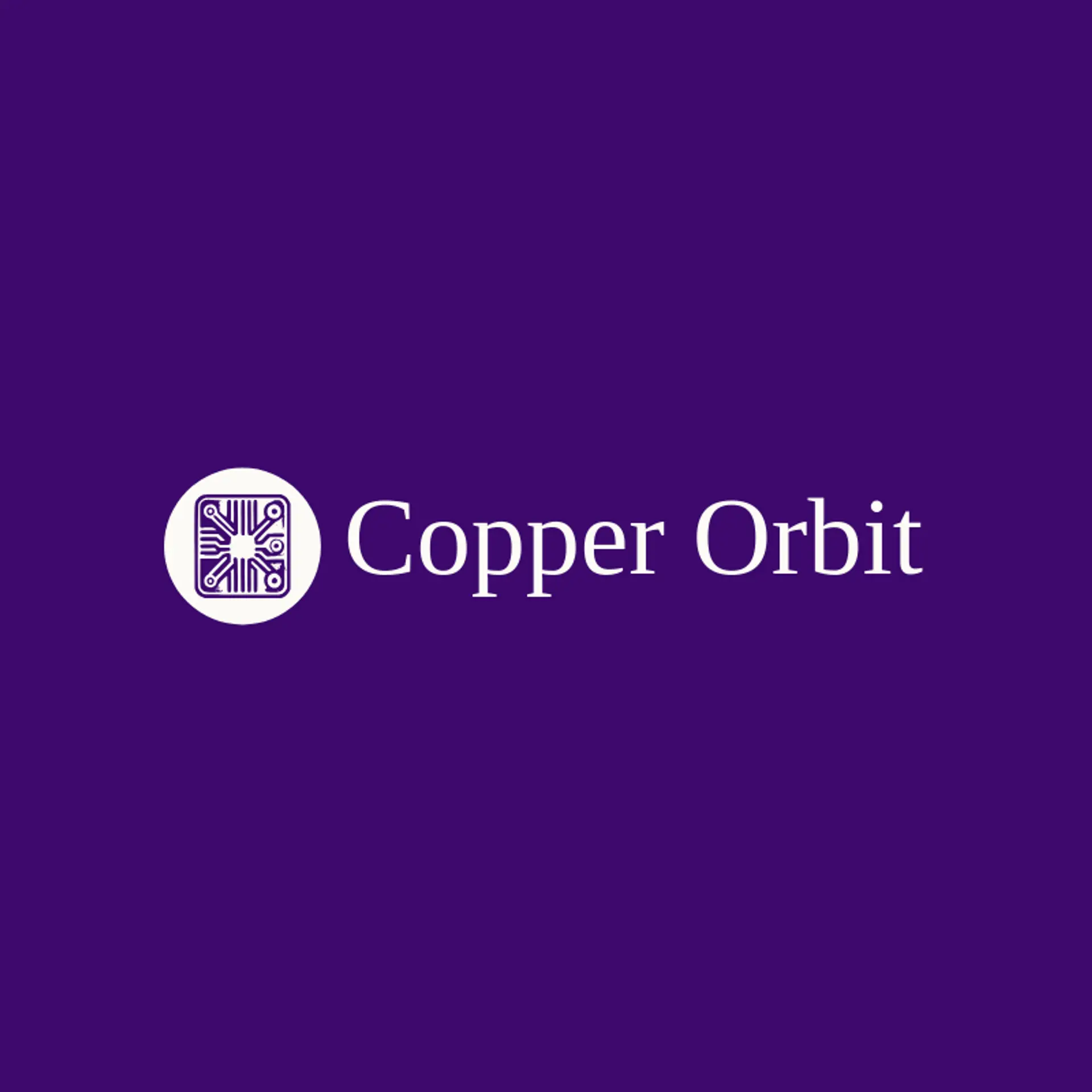 Copper Orbit logo for electronics
