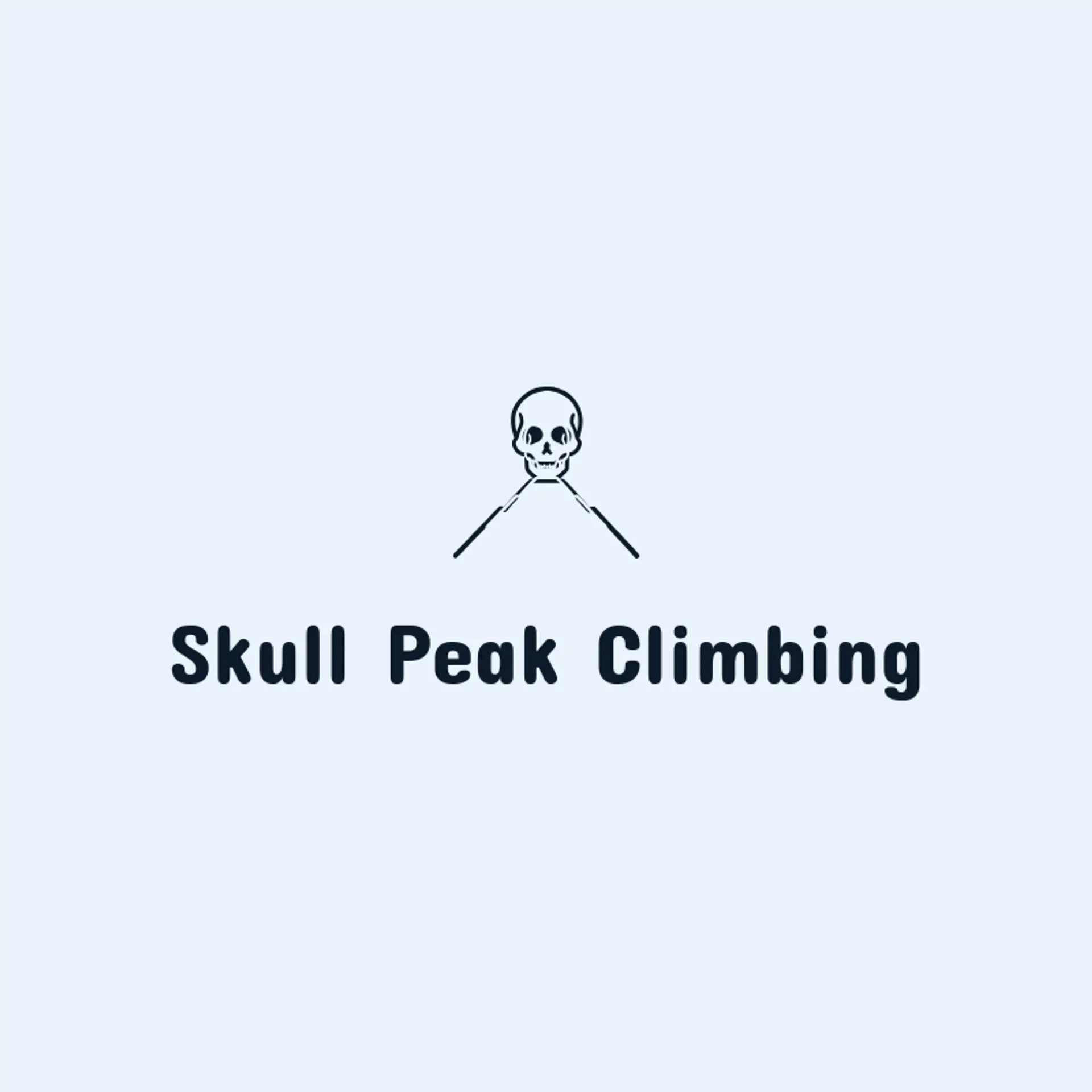 Skull Peak Climbing logo for skull
