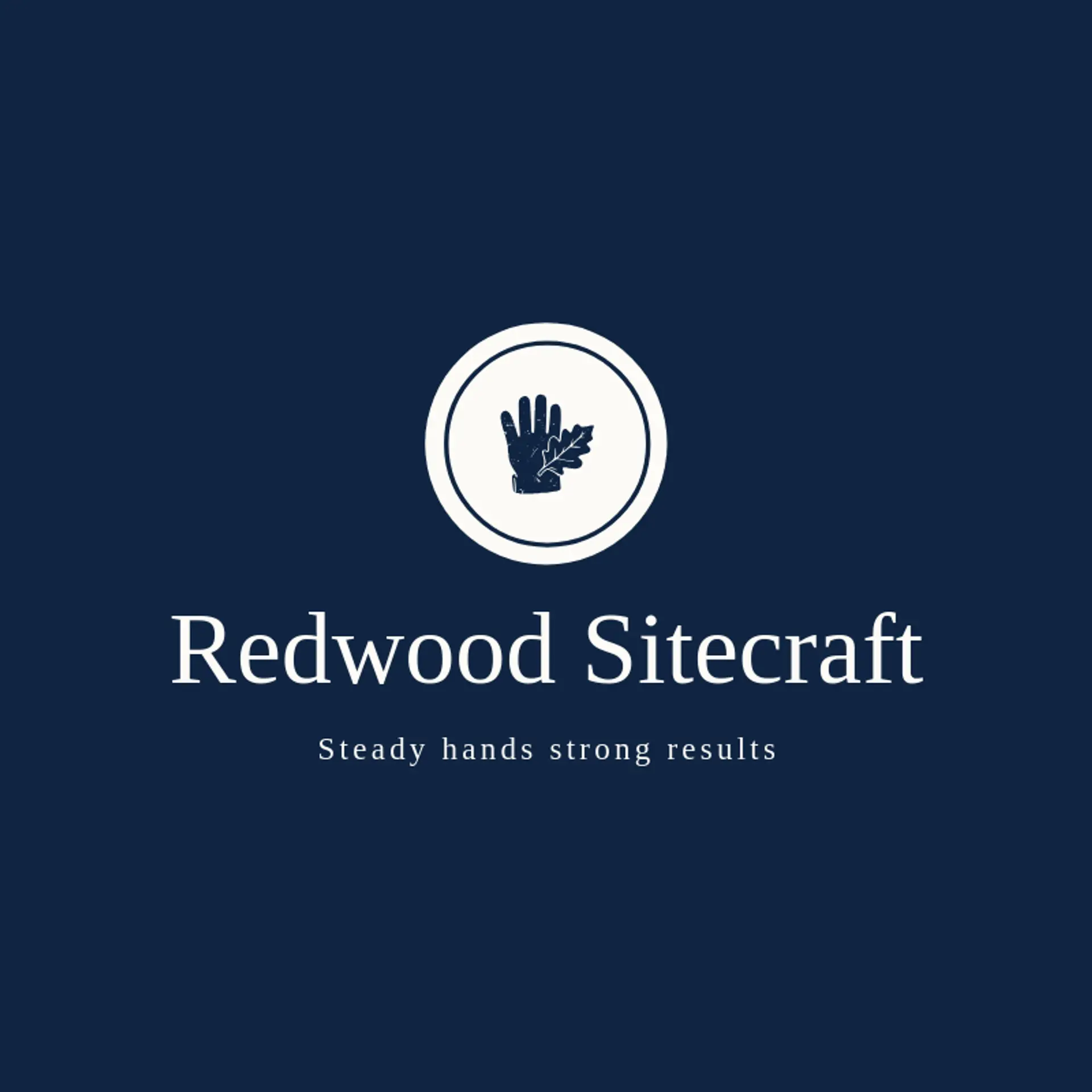 Redwood Sitecraft logo for general contractor
