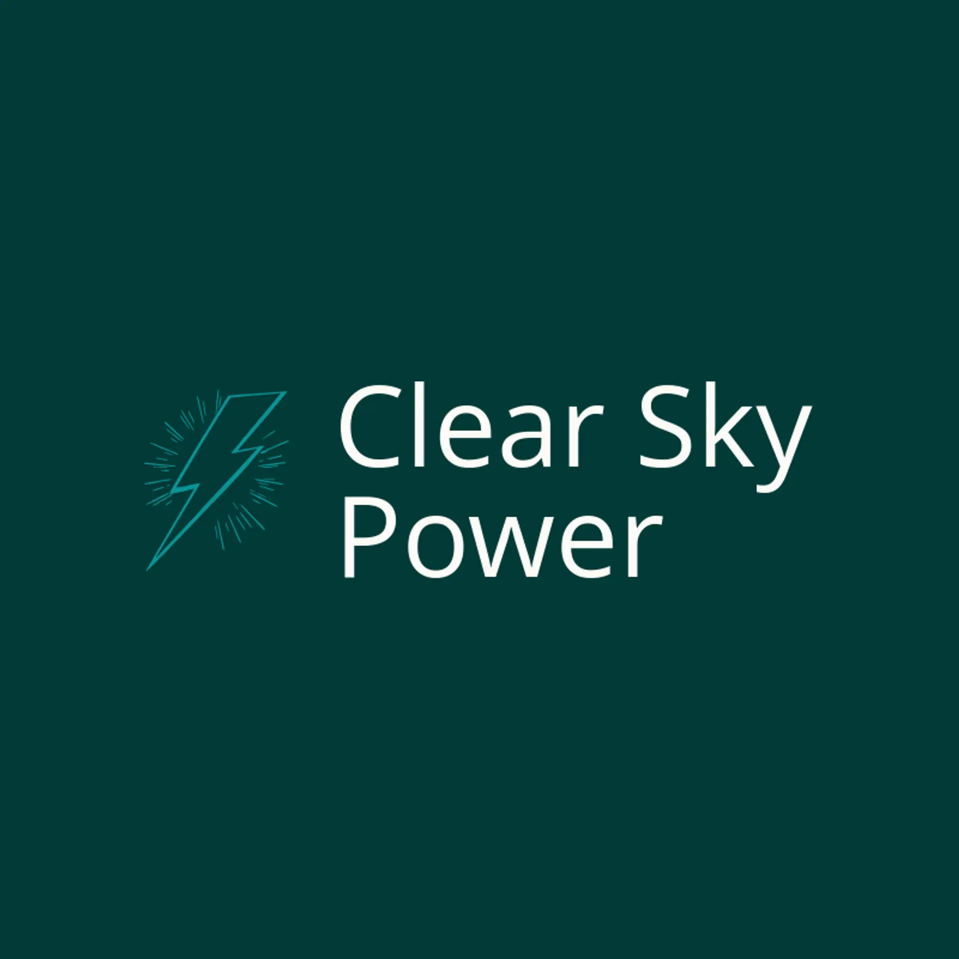 Clear Sky Power logo for Bolt