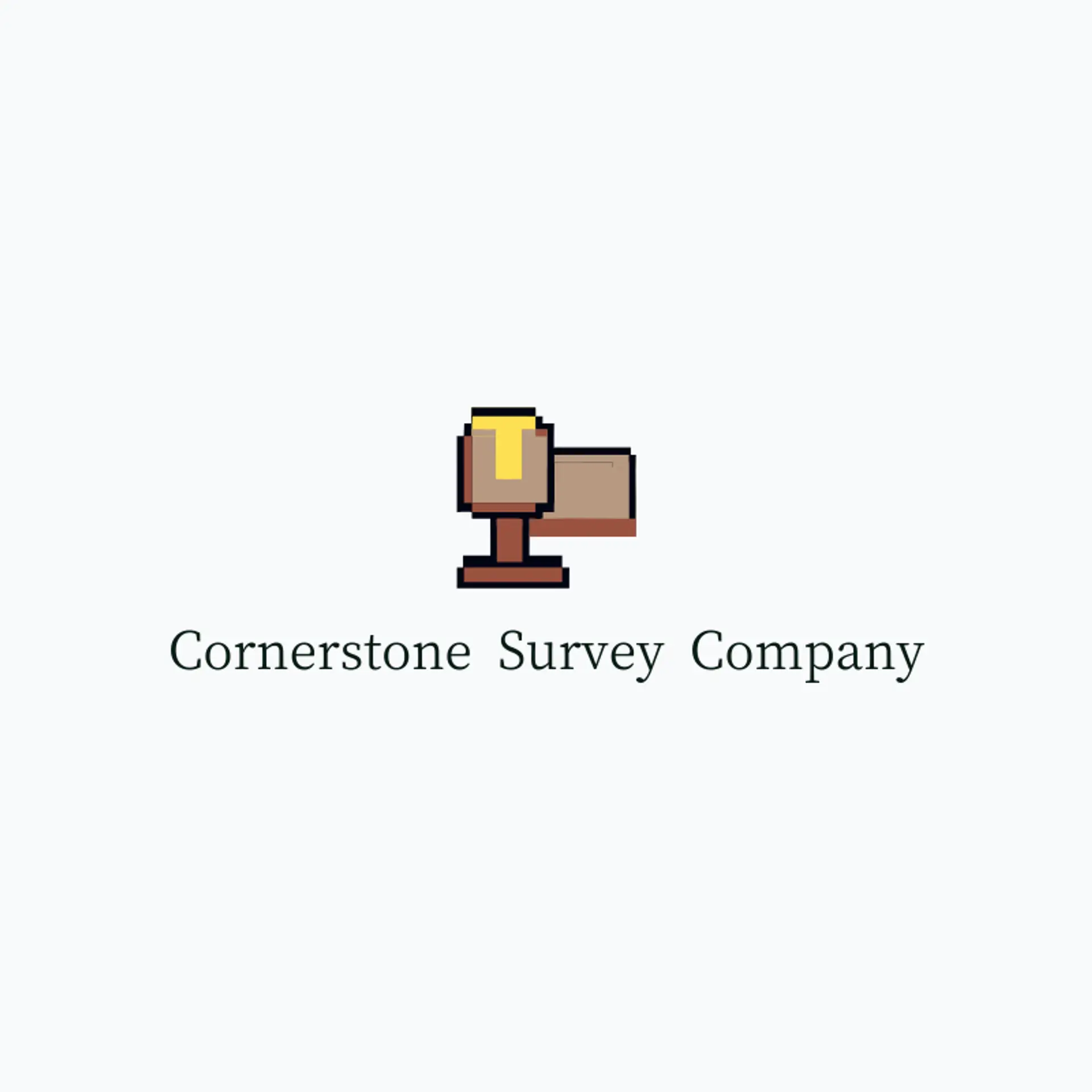Cornerstone Survey Company logo for surveying