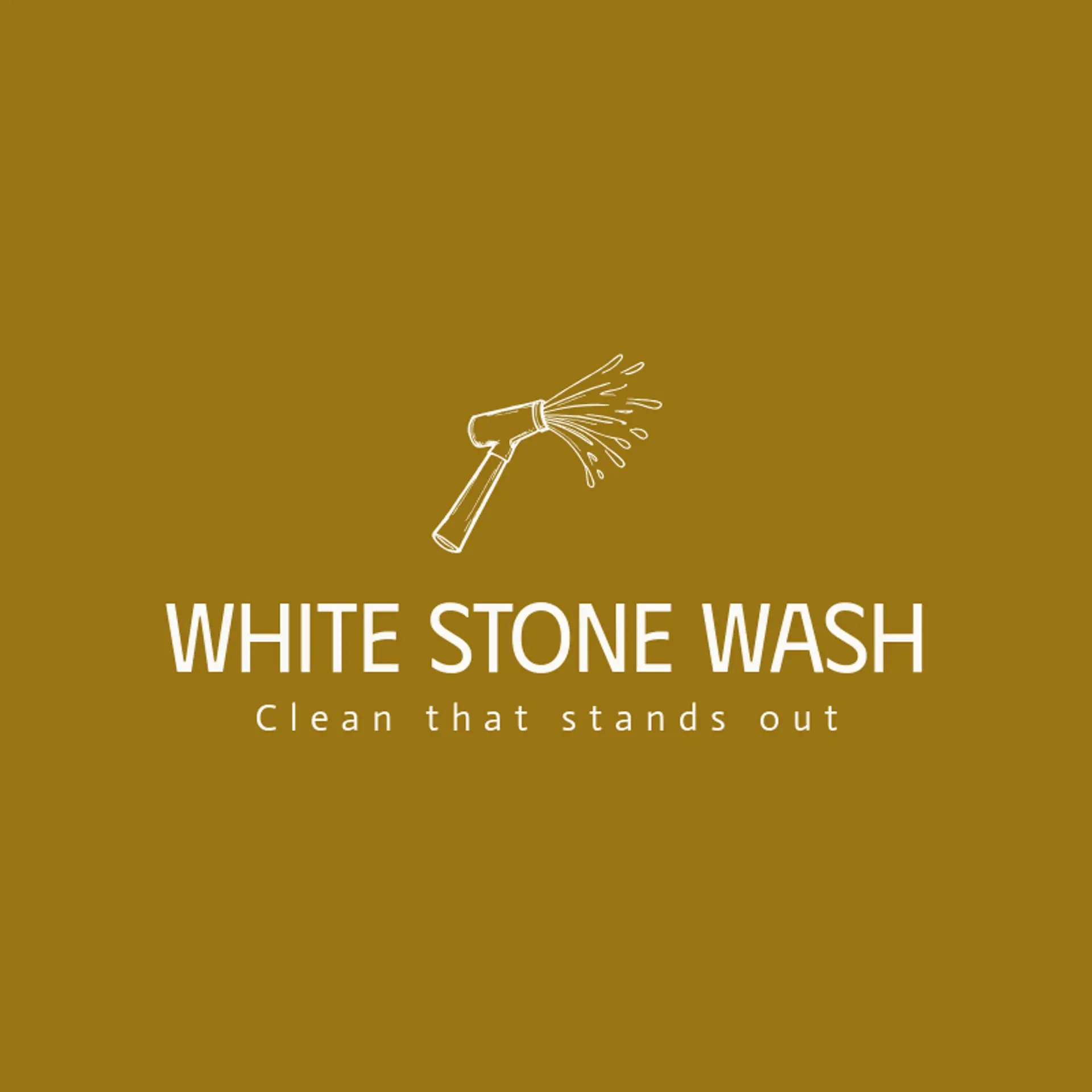 White Stone Wash logo for pressure wash