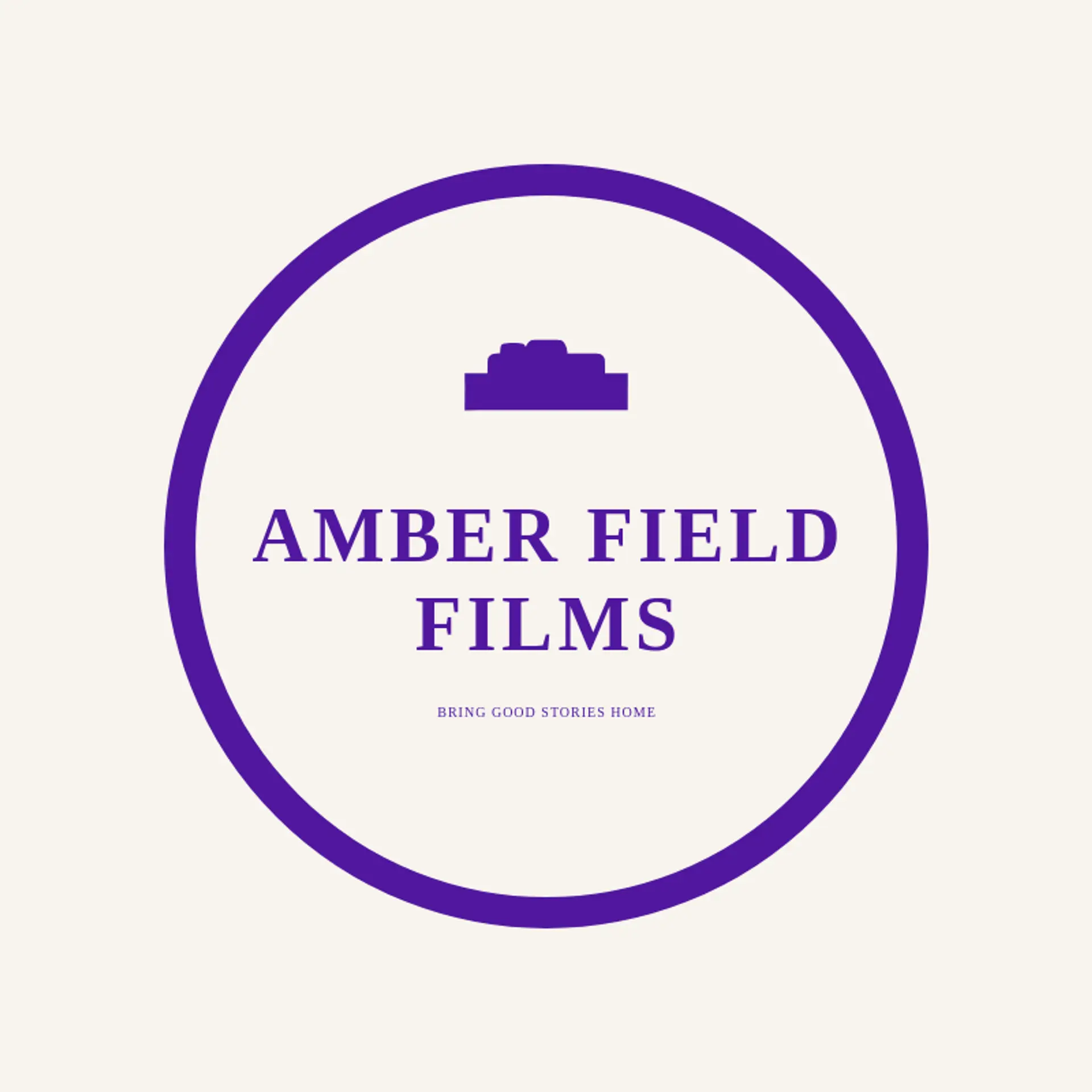Amber Field Films logo for video camera