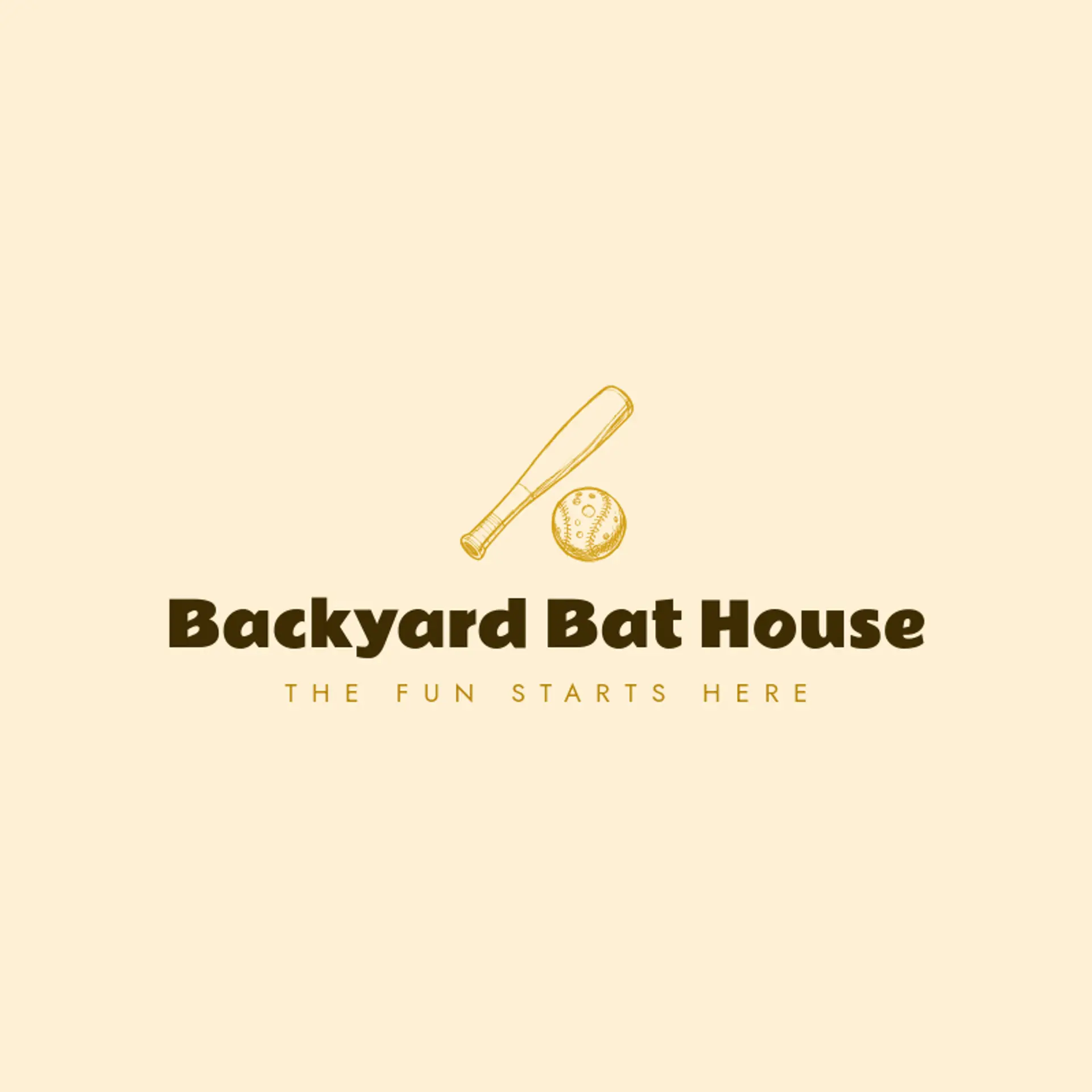 Backyard Bat House logo for wiffleball
