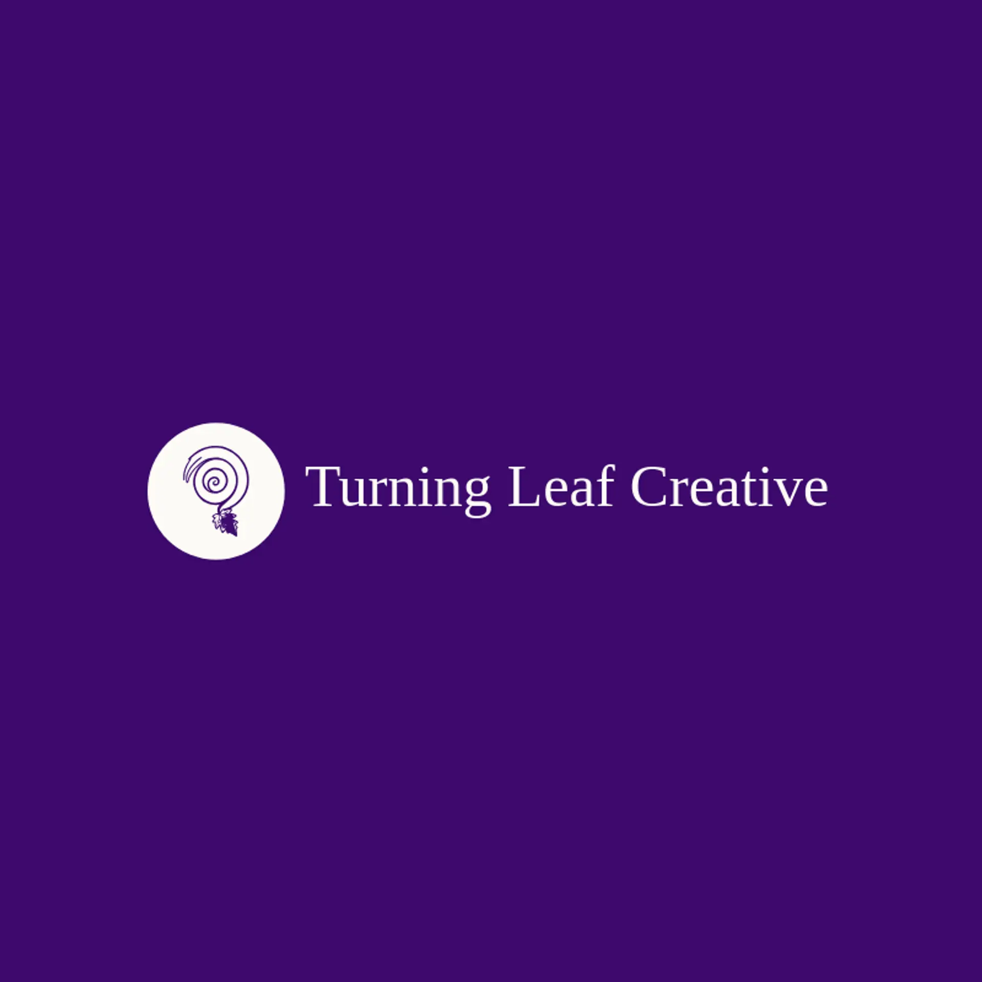 Turning Leaf Creative logo for spiral