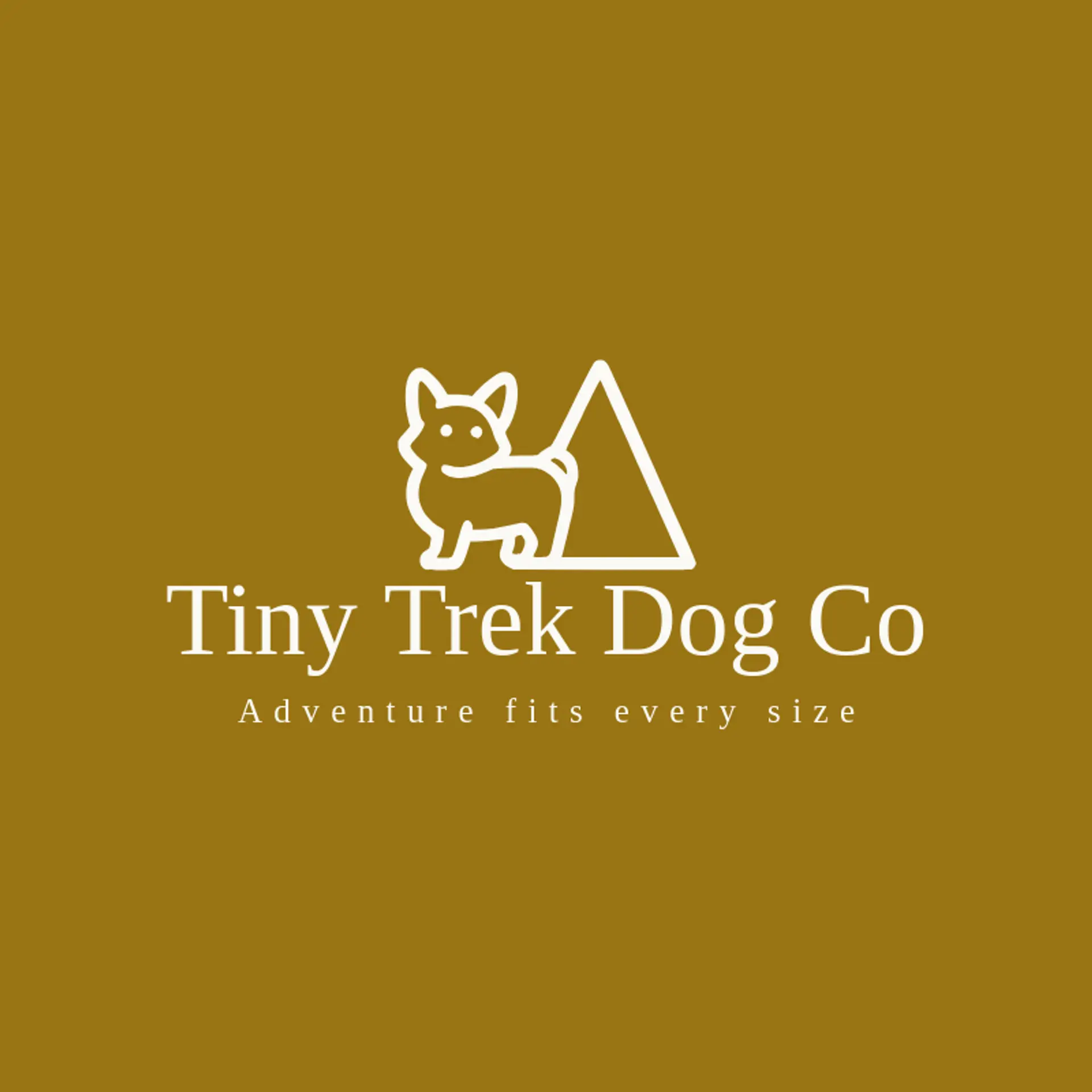 Tiny Trek Dog Co logo for corgi
