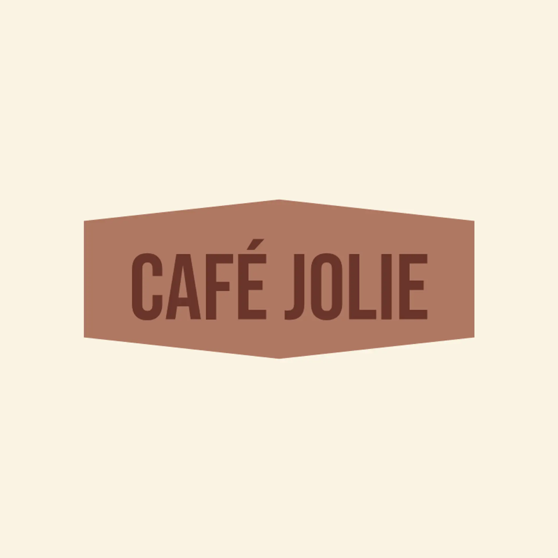 Café Jolie logo for french cafe