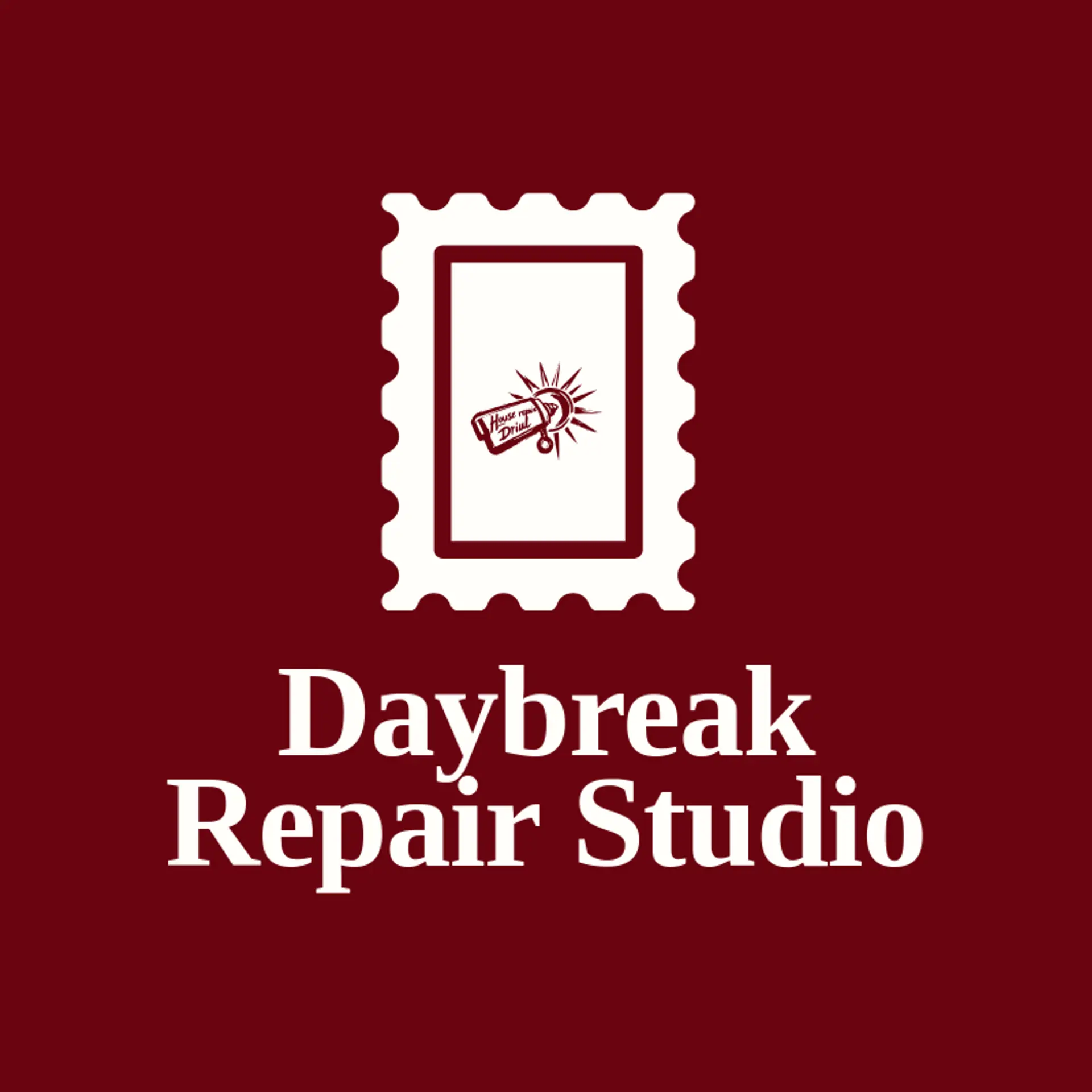 Daybreak Repair Studio logo for home repair