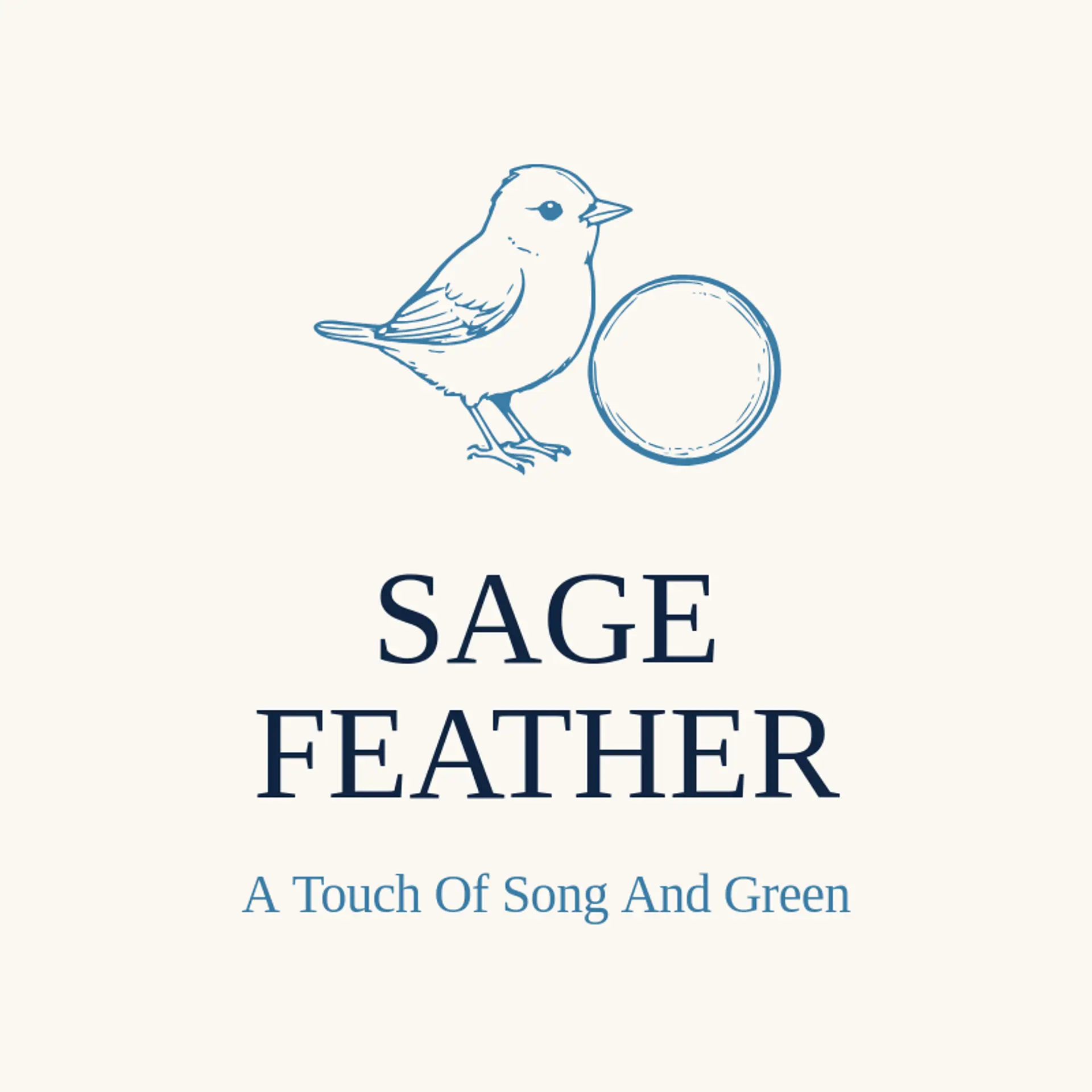 Sage Feather logo for finch