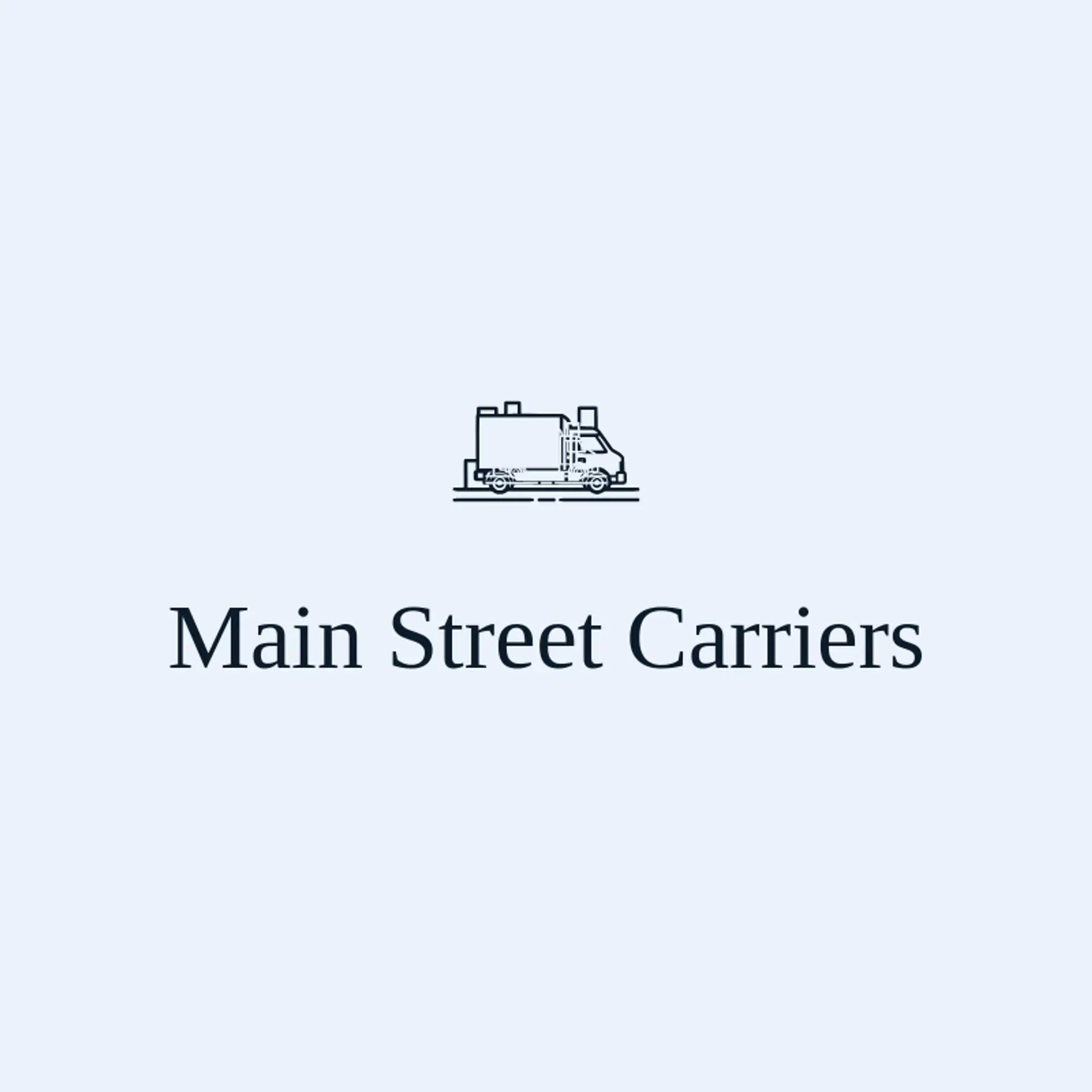 Main Street Carriers logo for trucking company
