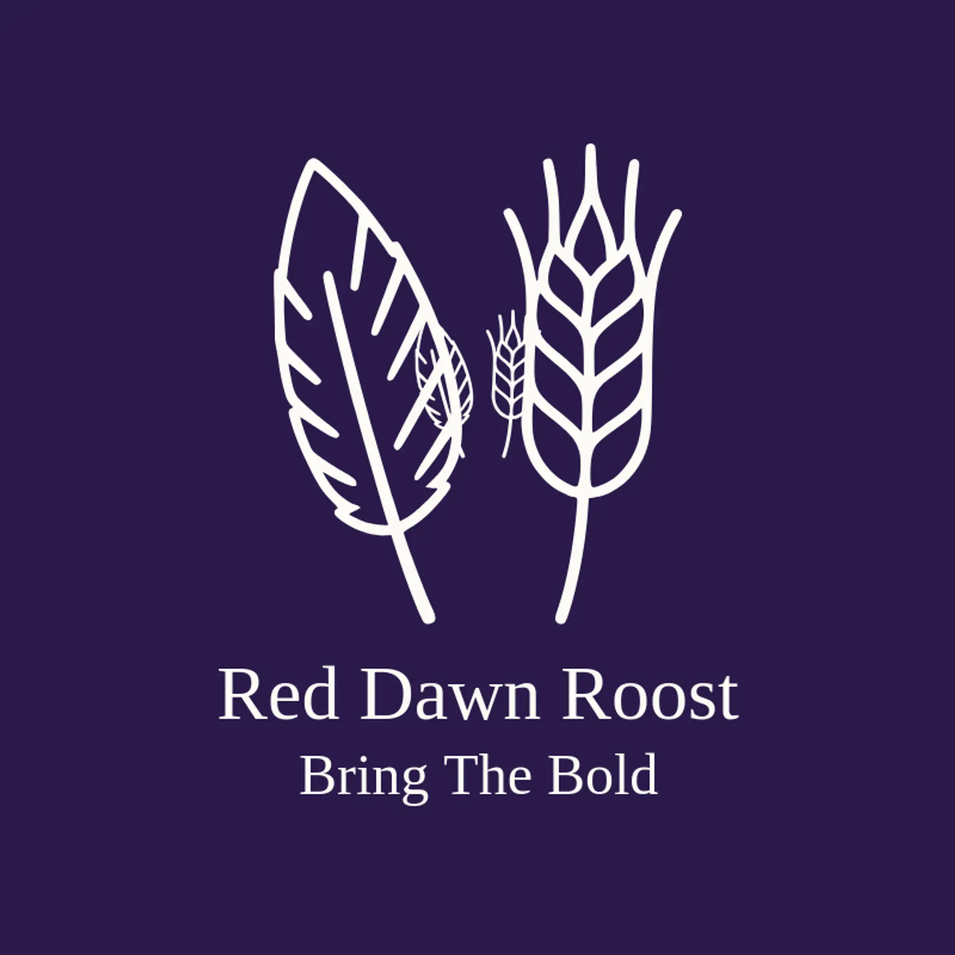Red Dawn Roost logo for rooster