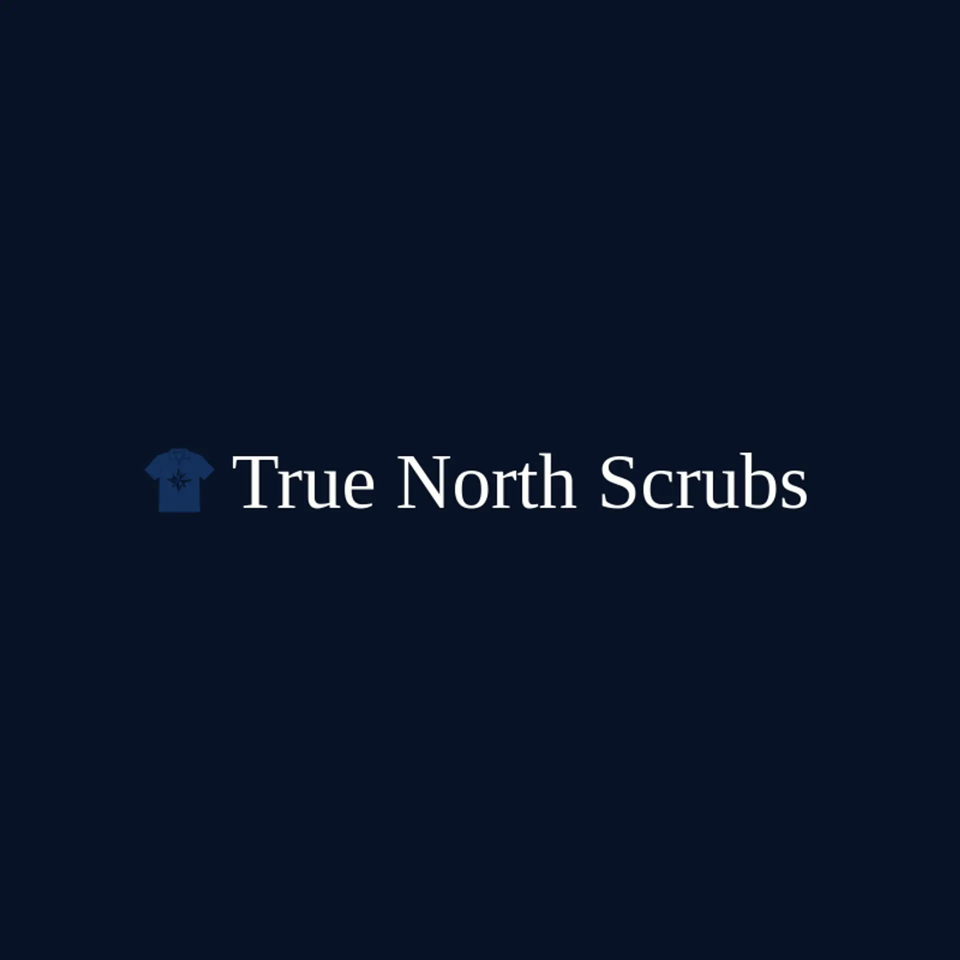 True North Scrubs logo for scrub