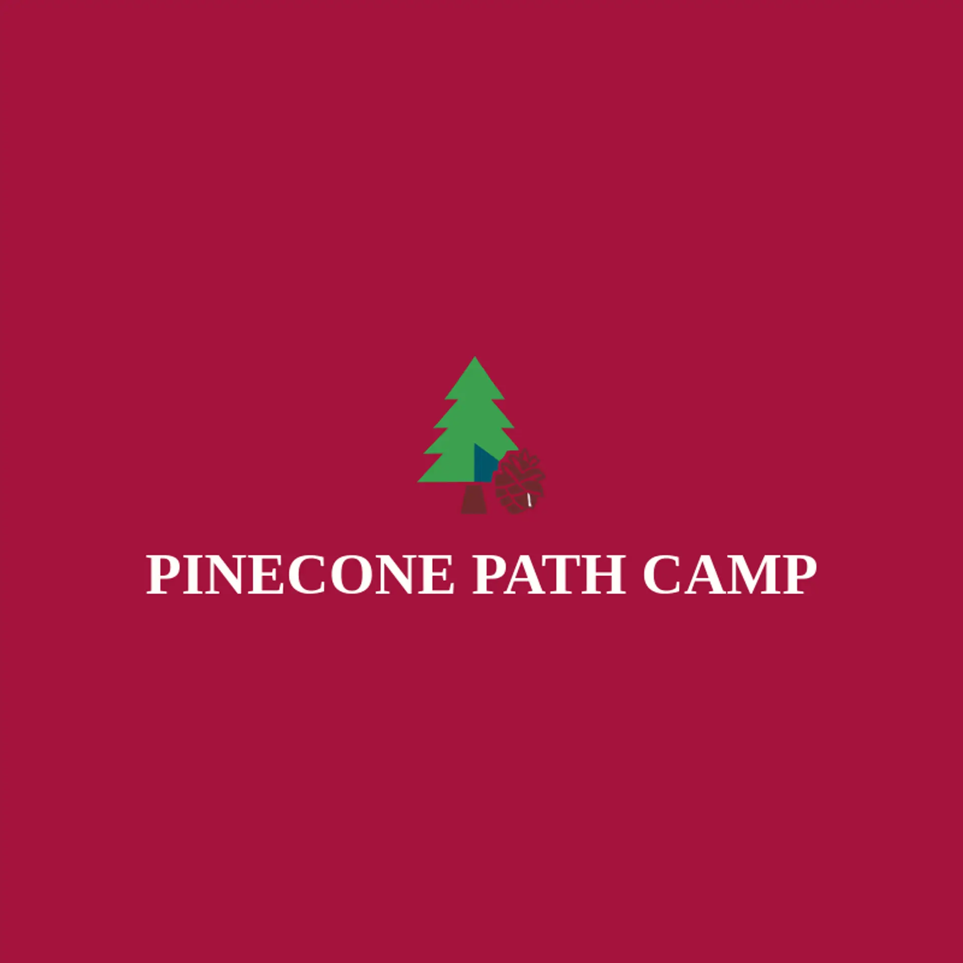 Pinecone Path Camp logo for camp
