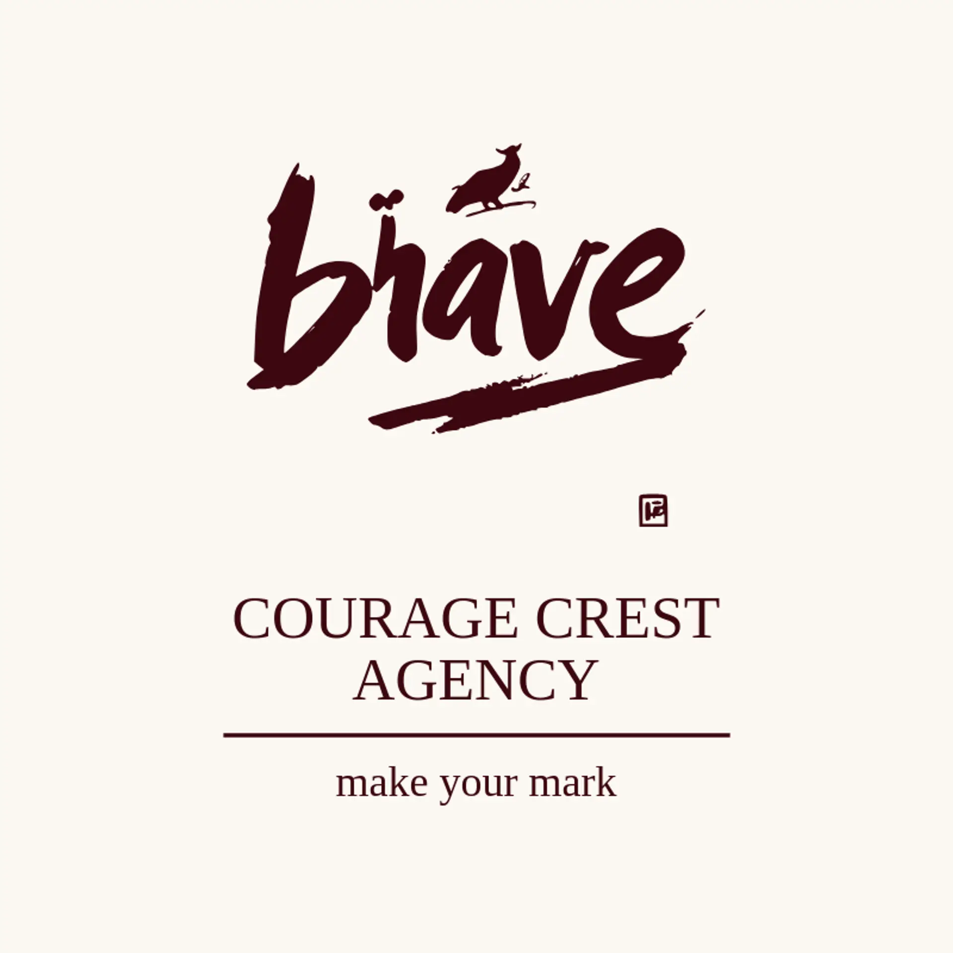 Courage Crest Agency logo for brave