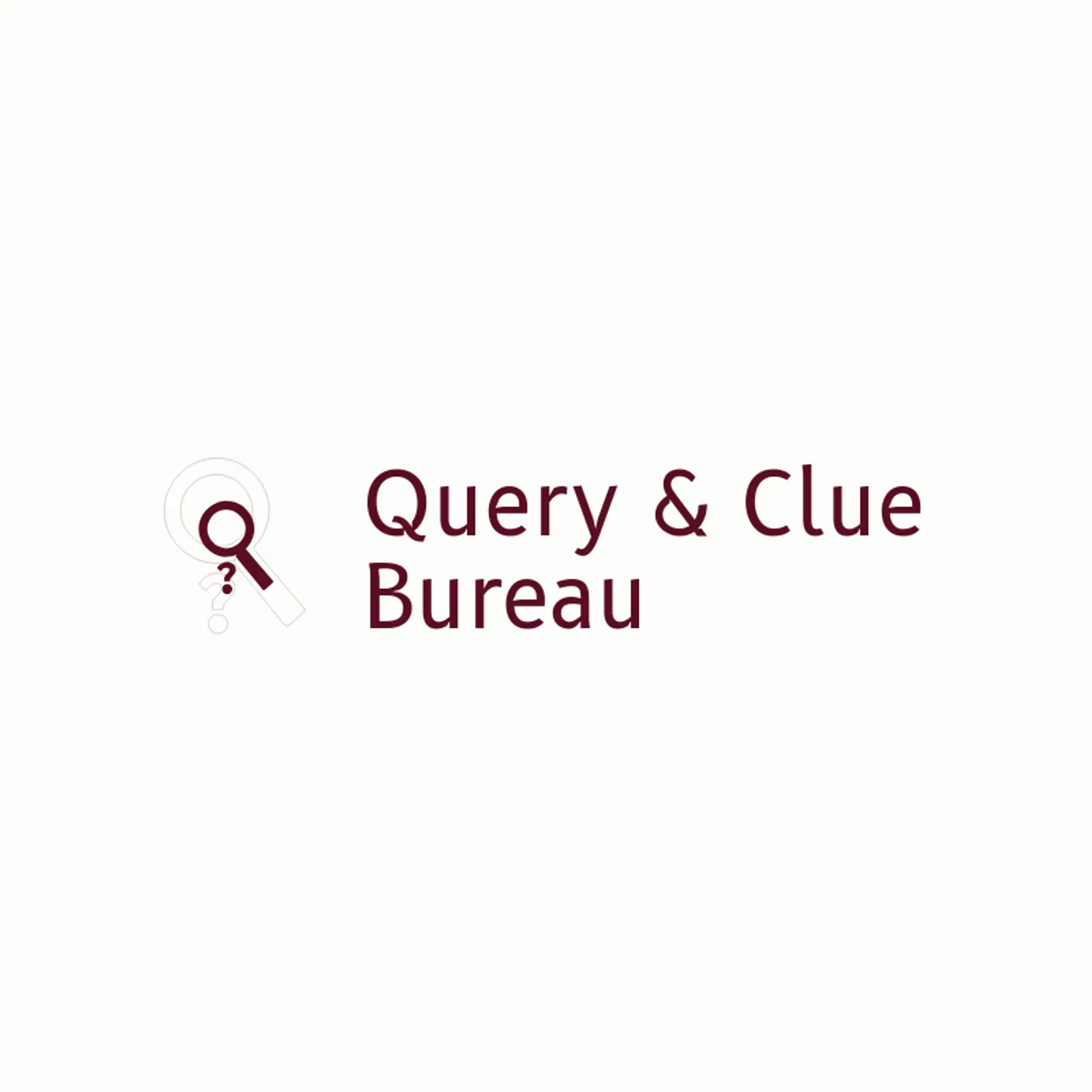 Query & Clue Bureau logo for detective