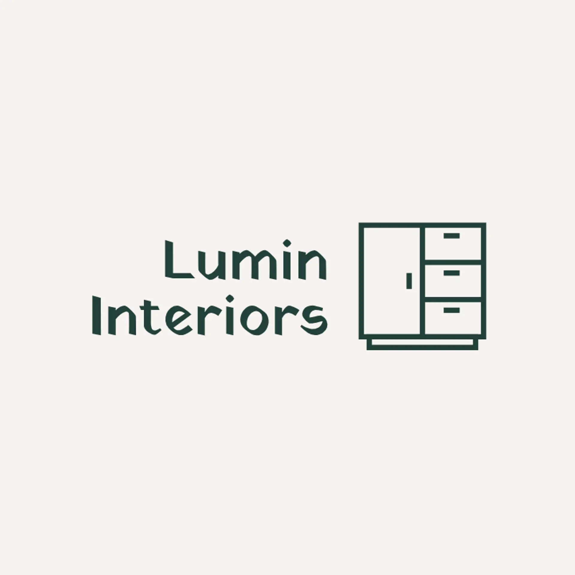 Lumin Interiors logo for interior design