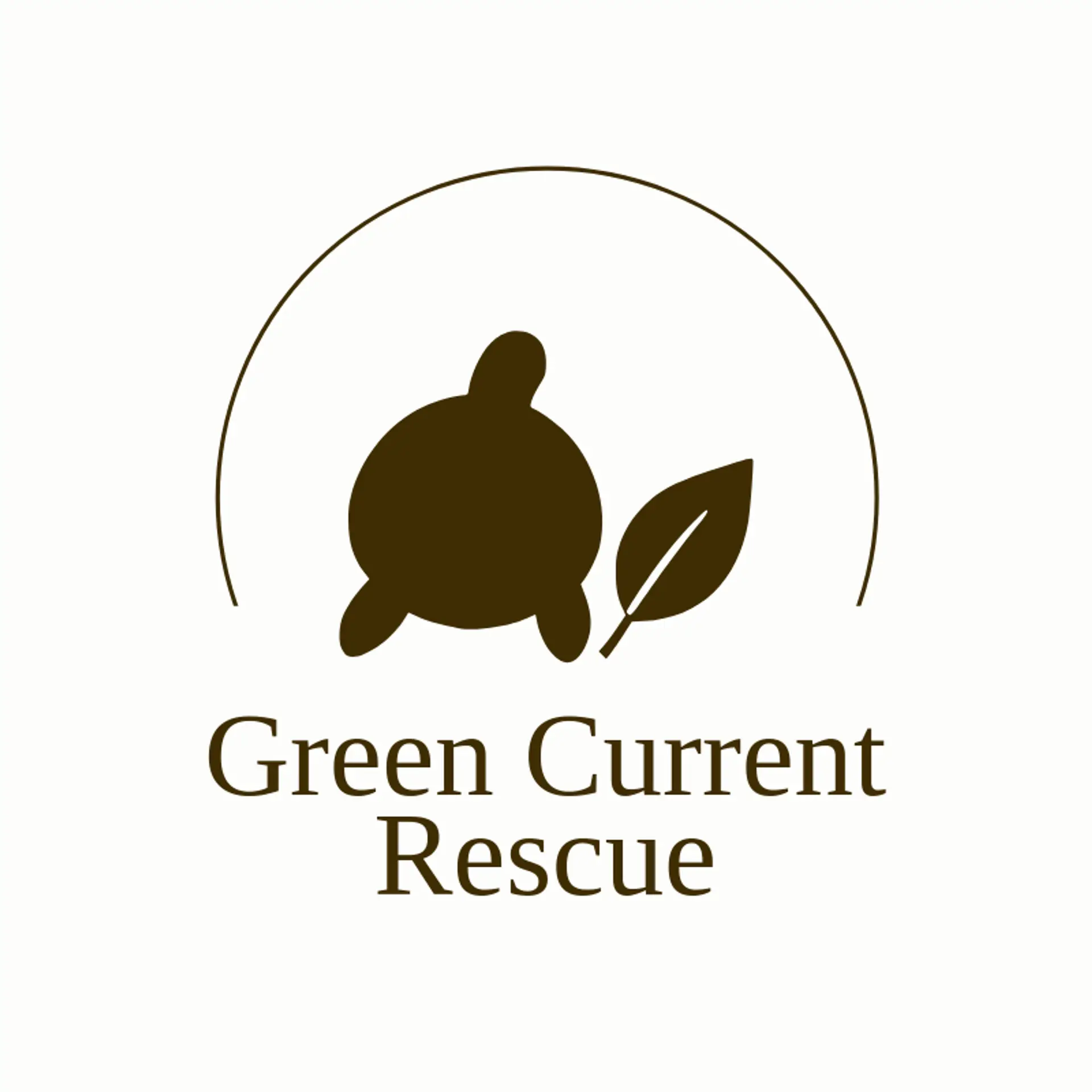 Green Current Rescue logo for sea turtle