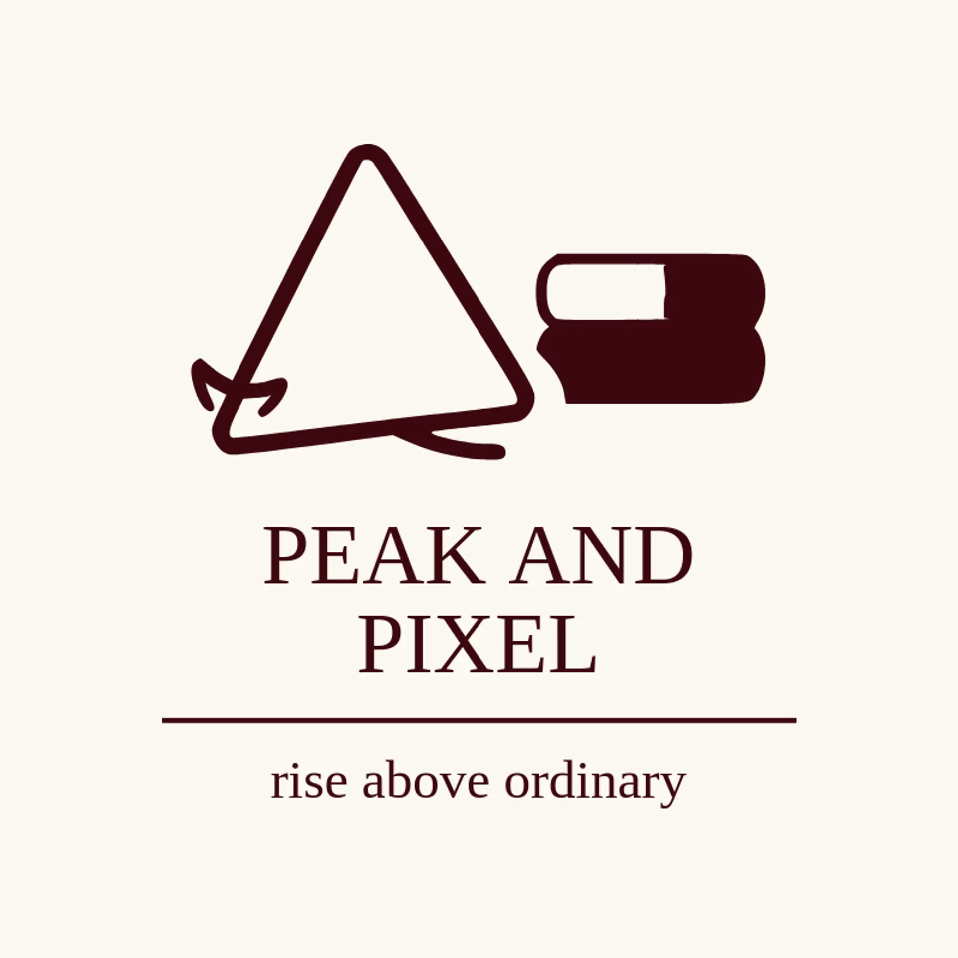 Peak And Pixel logo for graphic designer