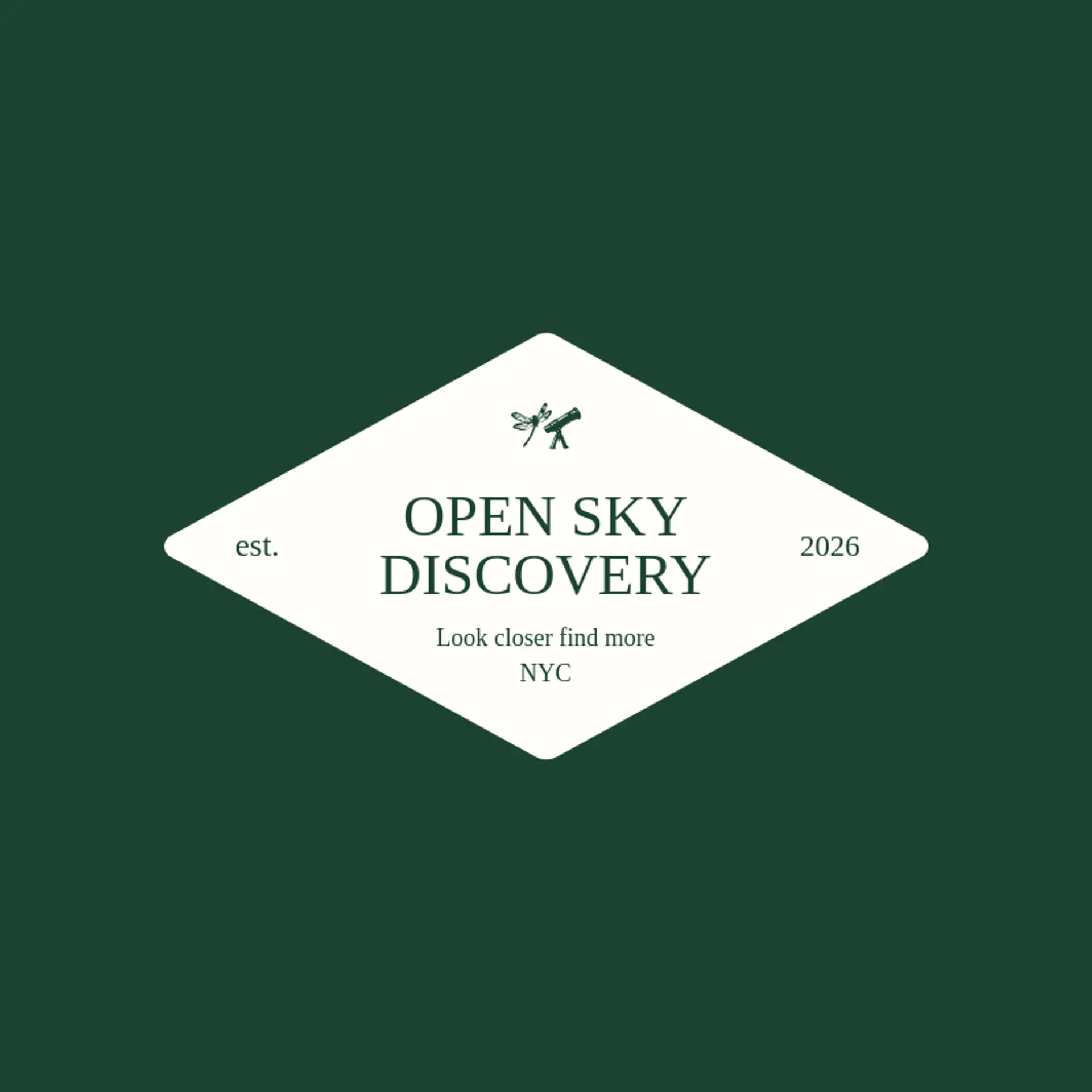 Open Sky Discovery logo for dragonfly