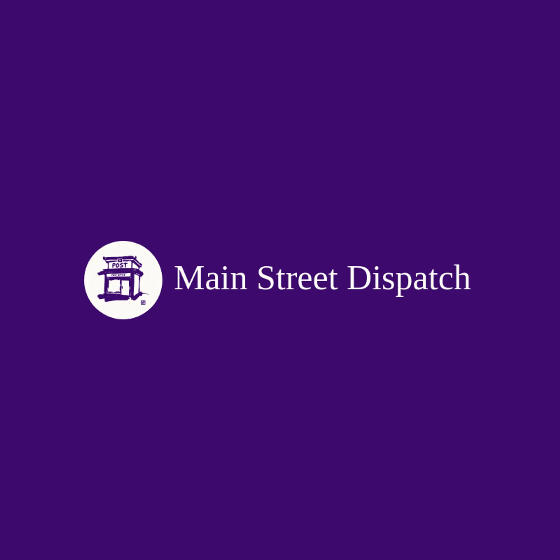 Main Street Dispatch logo for post office