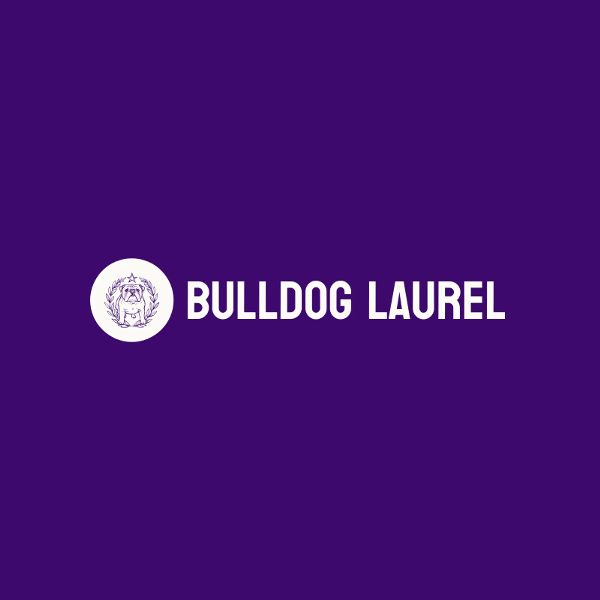 Bulldog Laurel logo for bulldog