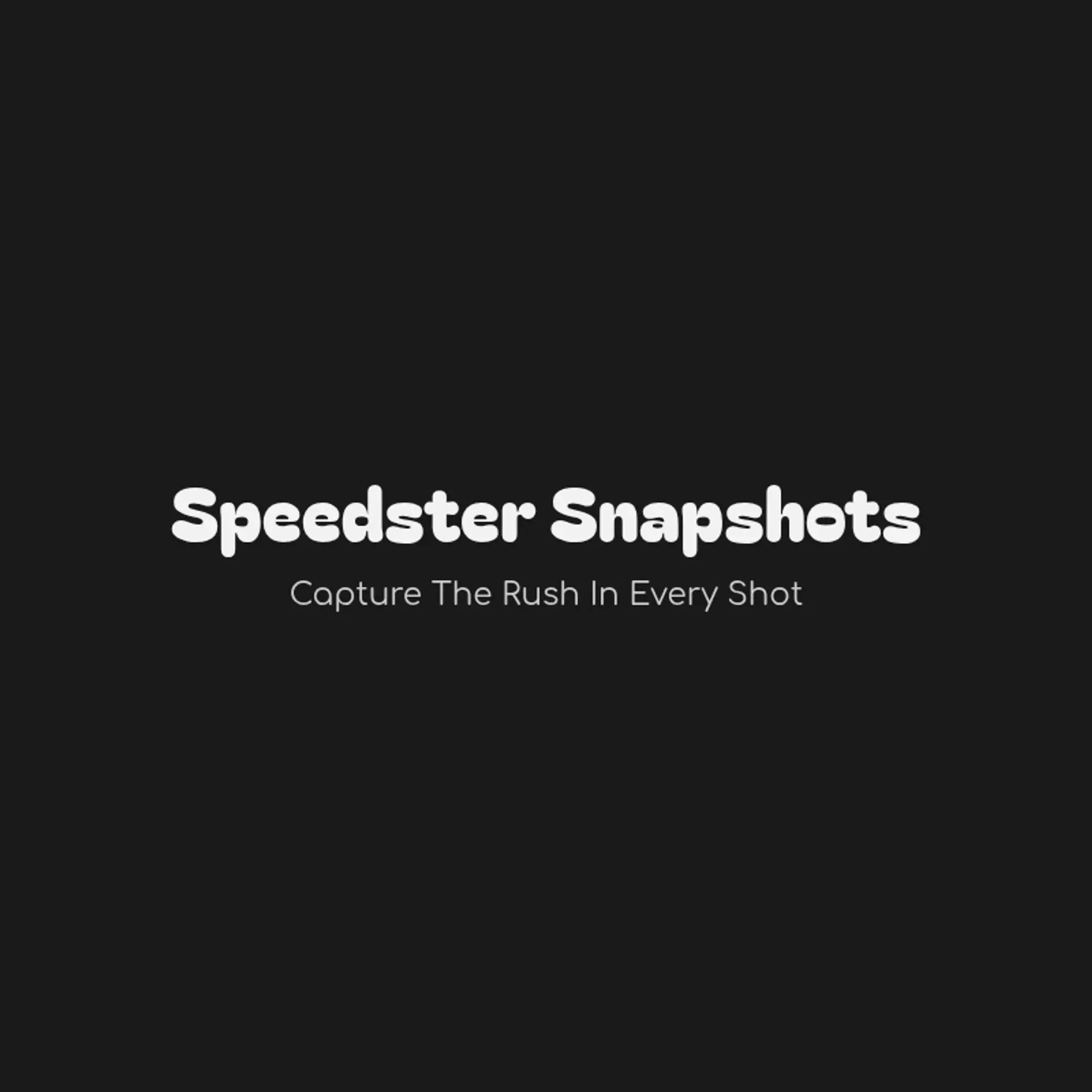 Speedster Snapshots logo for car photography