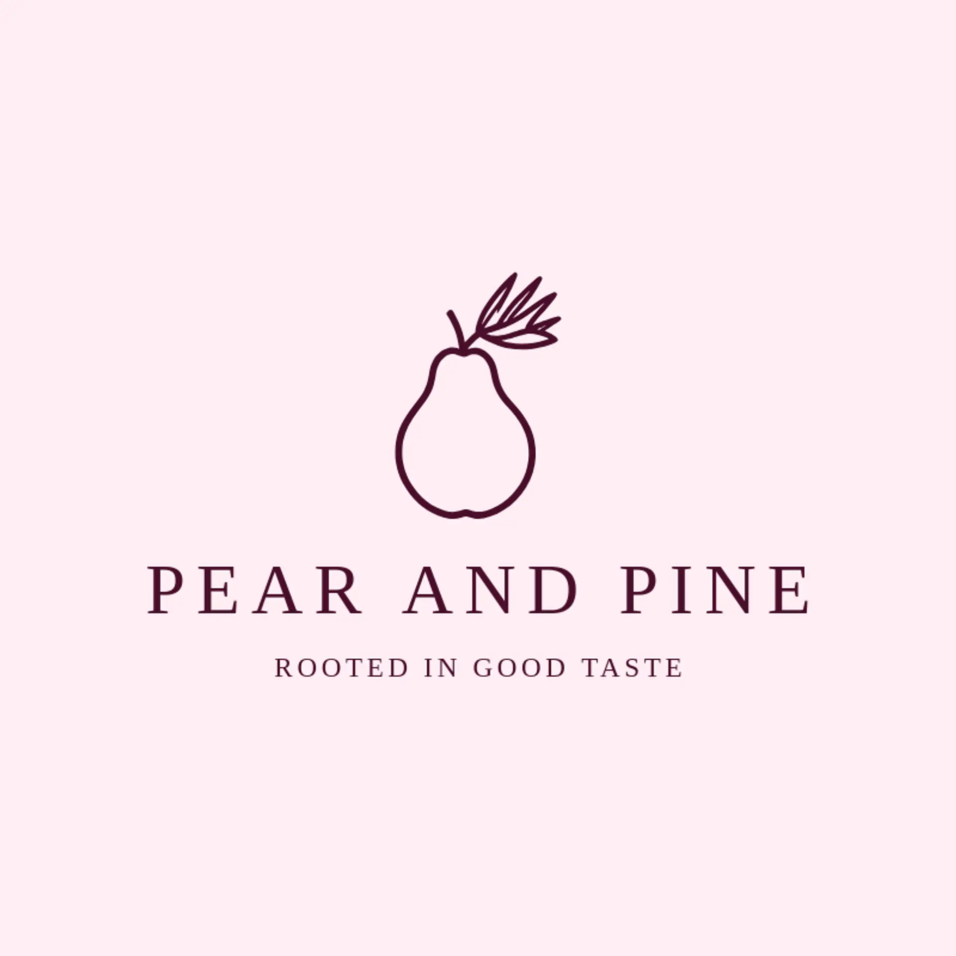 Pear and Pine logo for pear
