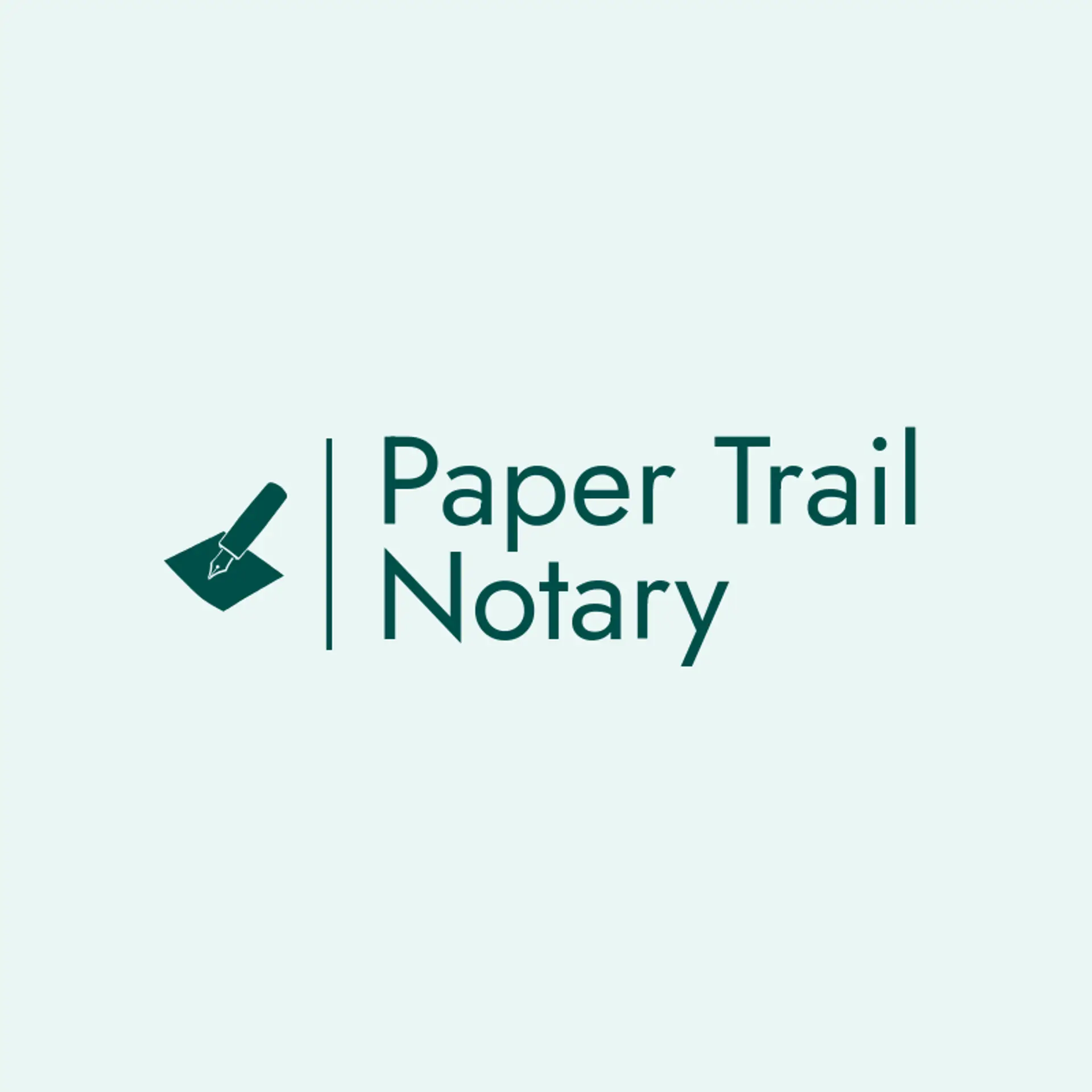 Paper Trail Notary logo for notary
