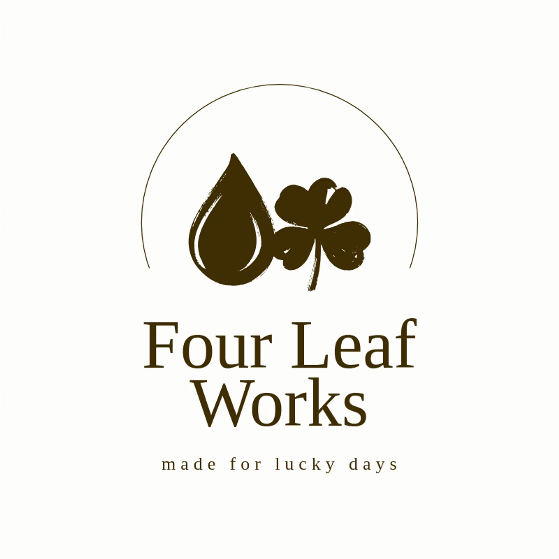 Four Leaf Works logo for clover