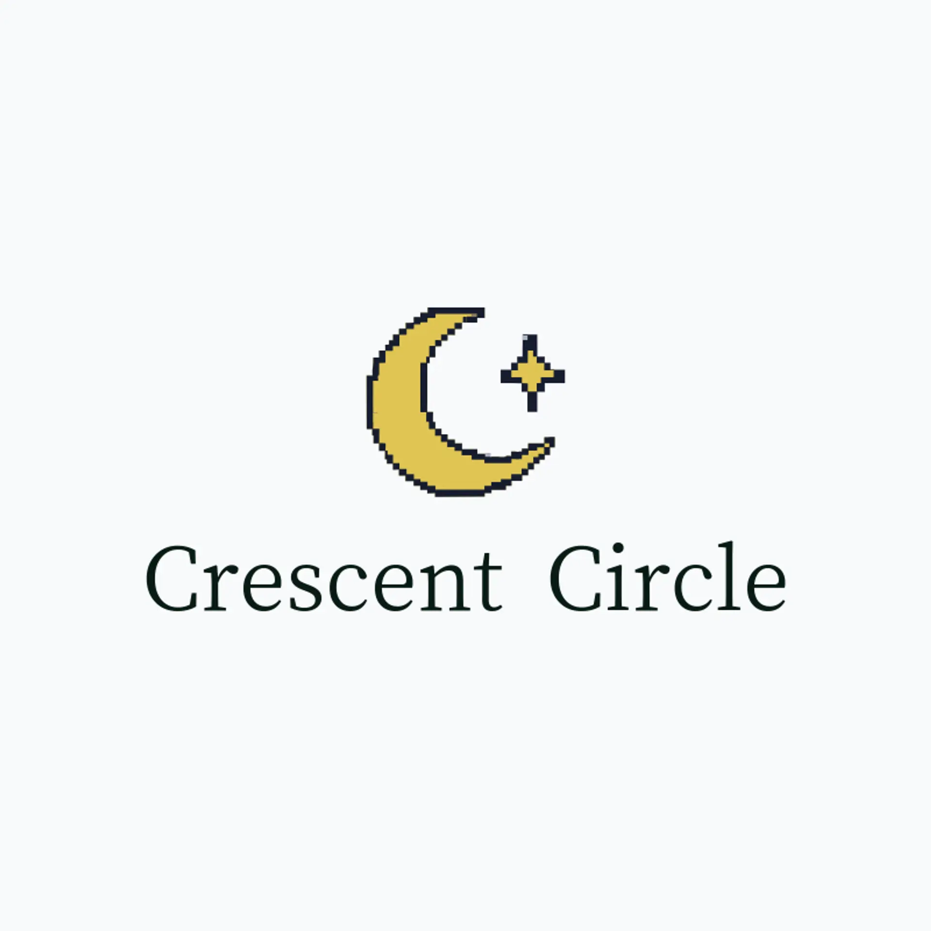 Crescent Circle logo for muslim