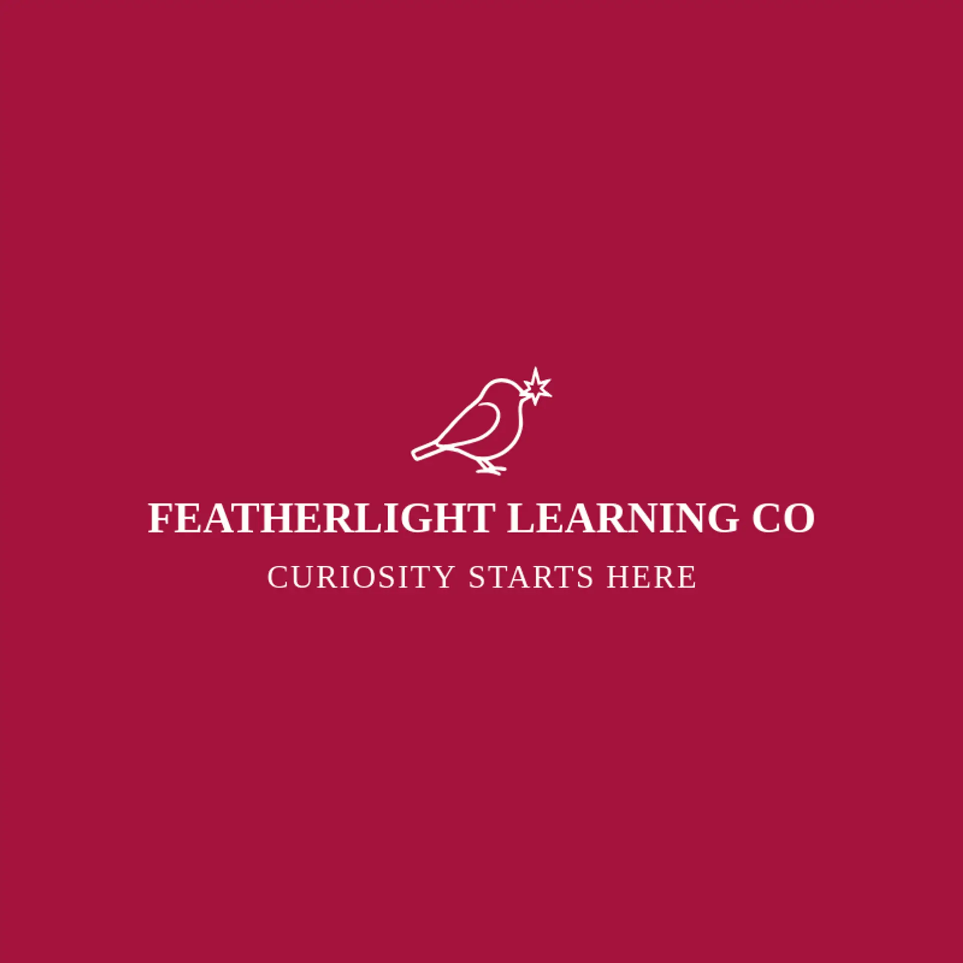 Featherlight Learning Co logo for sparrow
