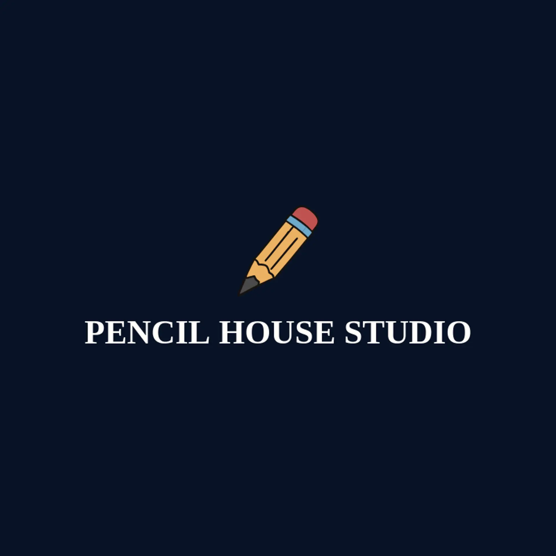 Pencil House Studio logo for drawing