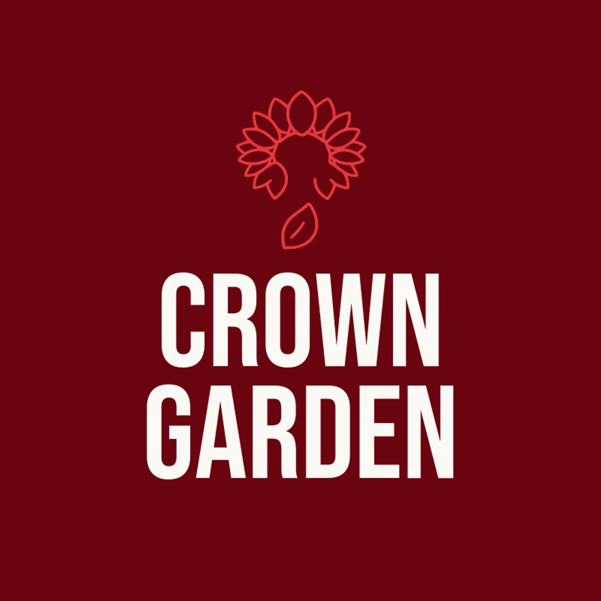 Crown Garden logo for flower