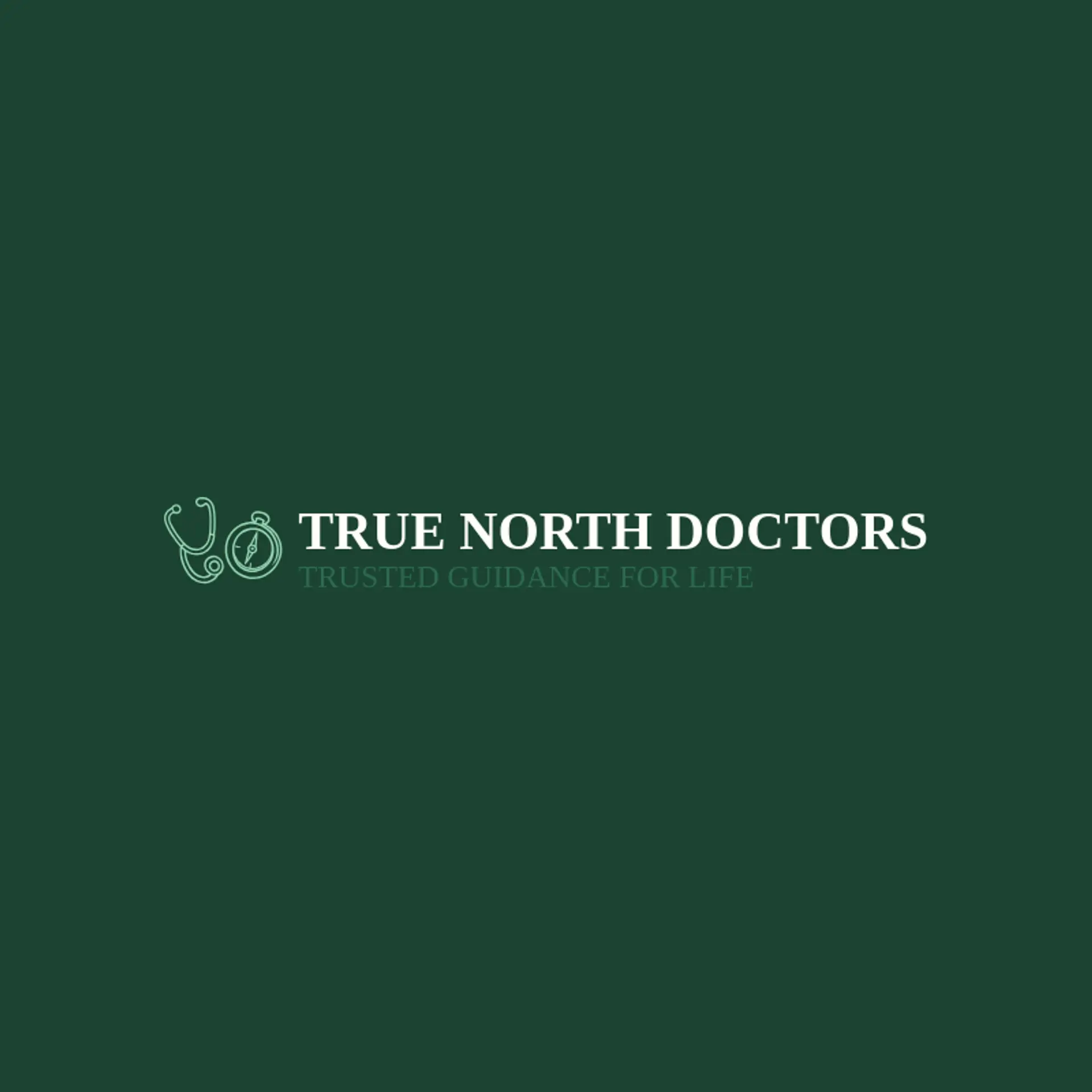 True North Doctors logo for stethoscope
