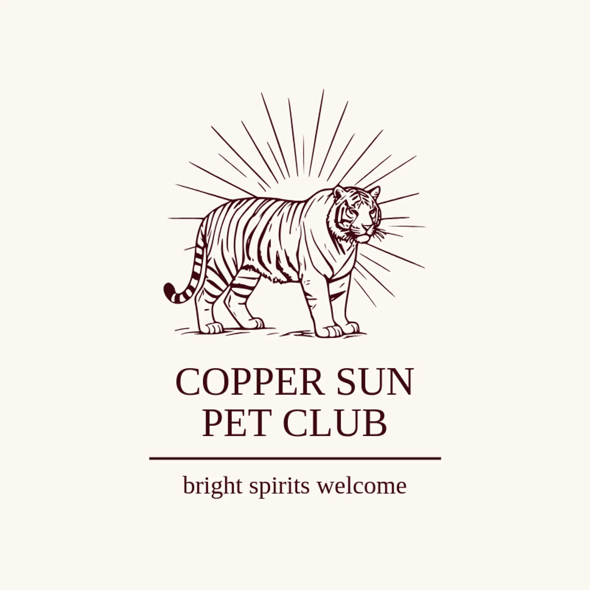 Copper Sun Pet Club logo for bengal