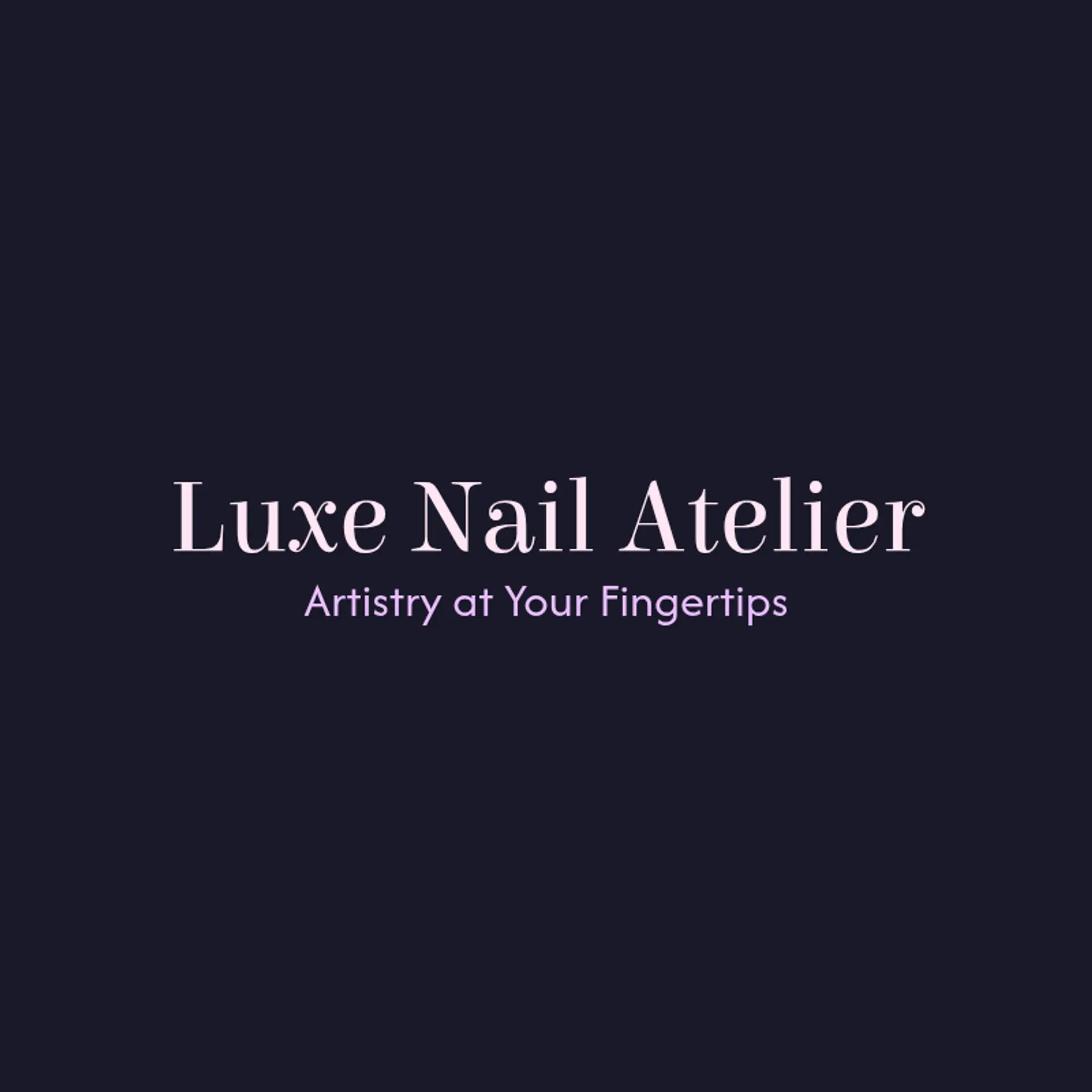 Luxe Nail Atelier logo for nail tech