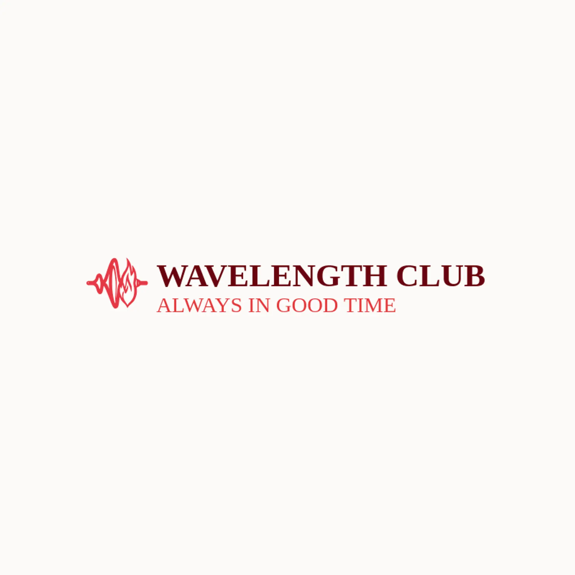 Wavelength Club logo for sound wave