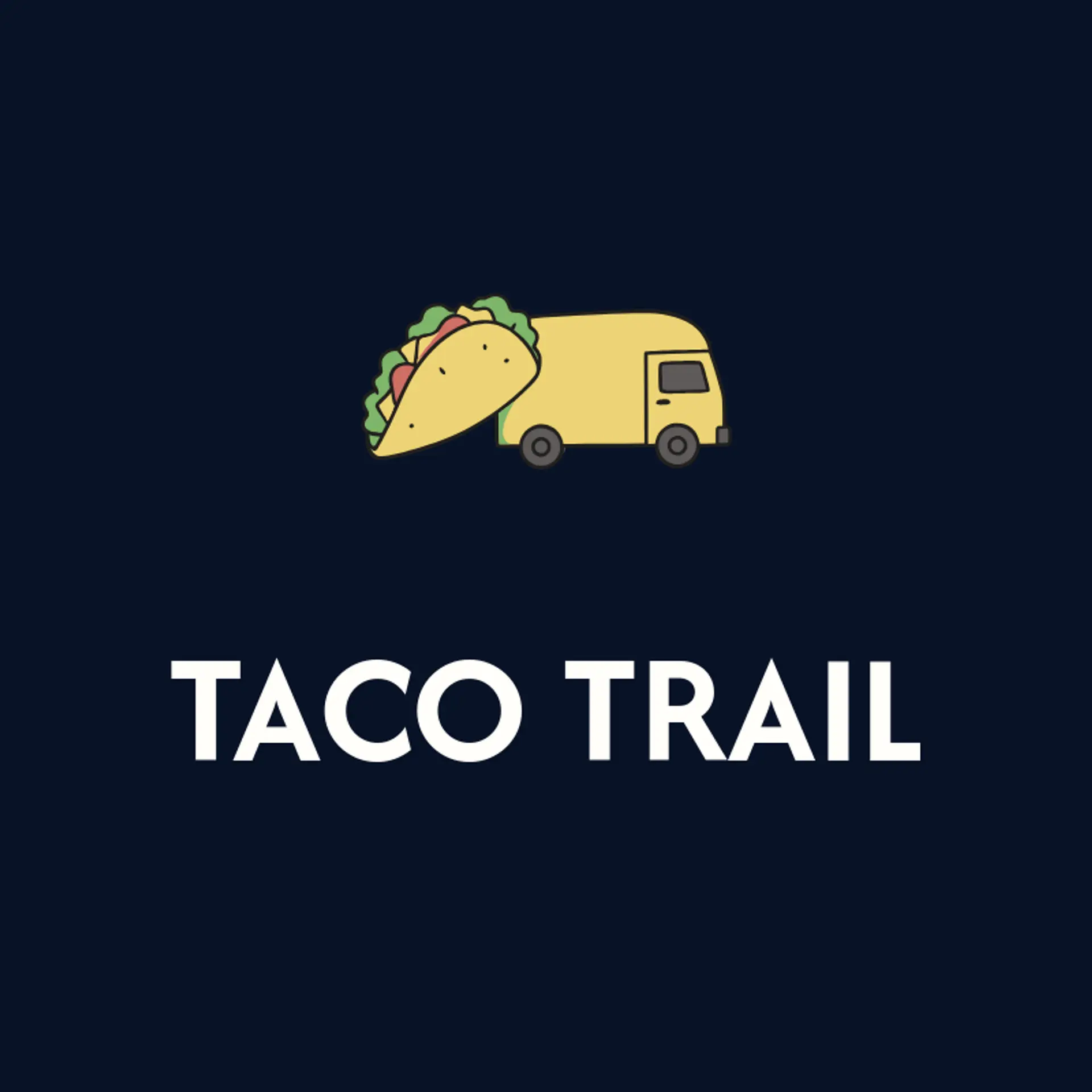 Taco Trail logo for food truck