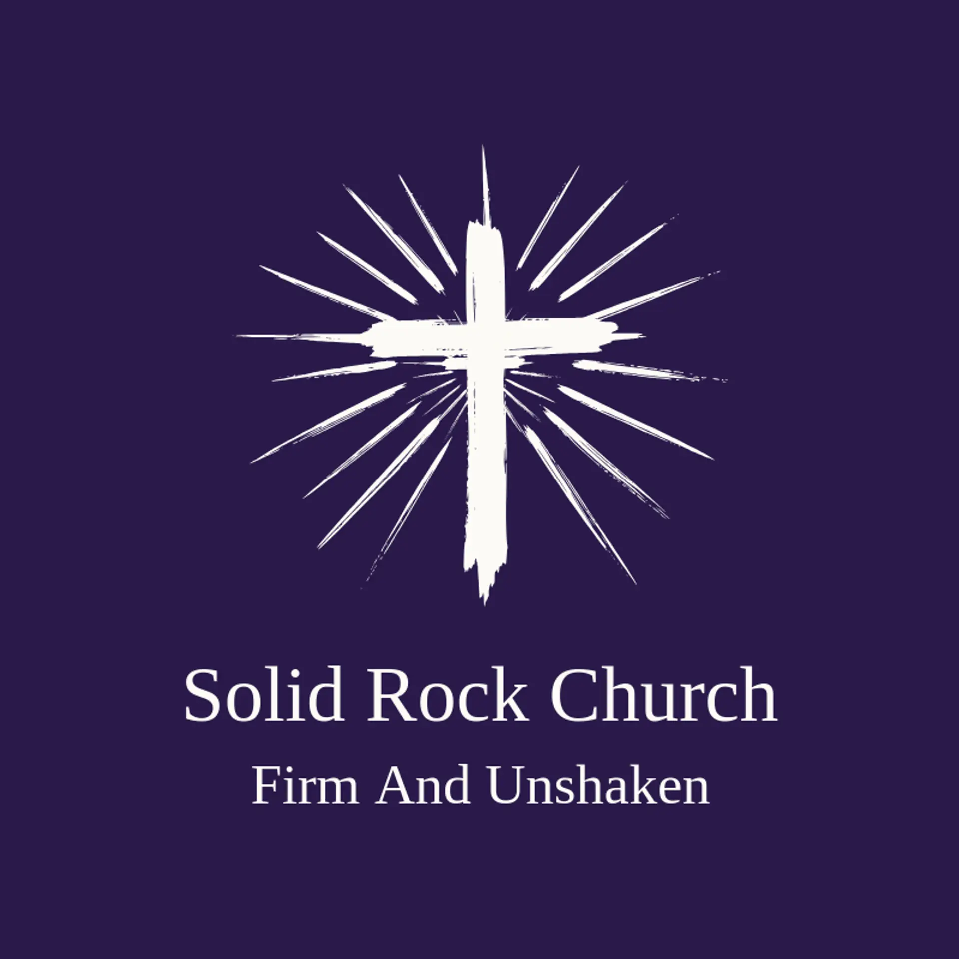 Solid Rock Church logo for christian