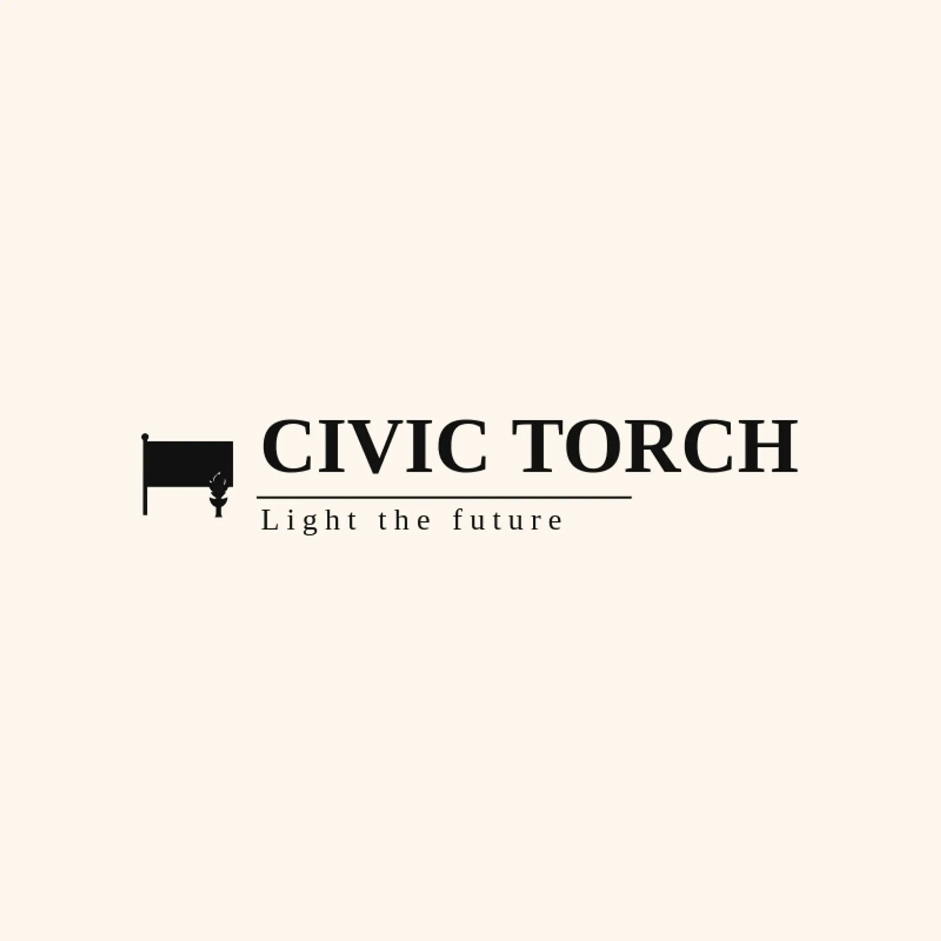 Civic Torch logo for usa flag