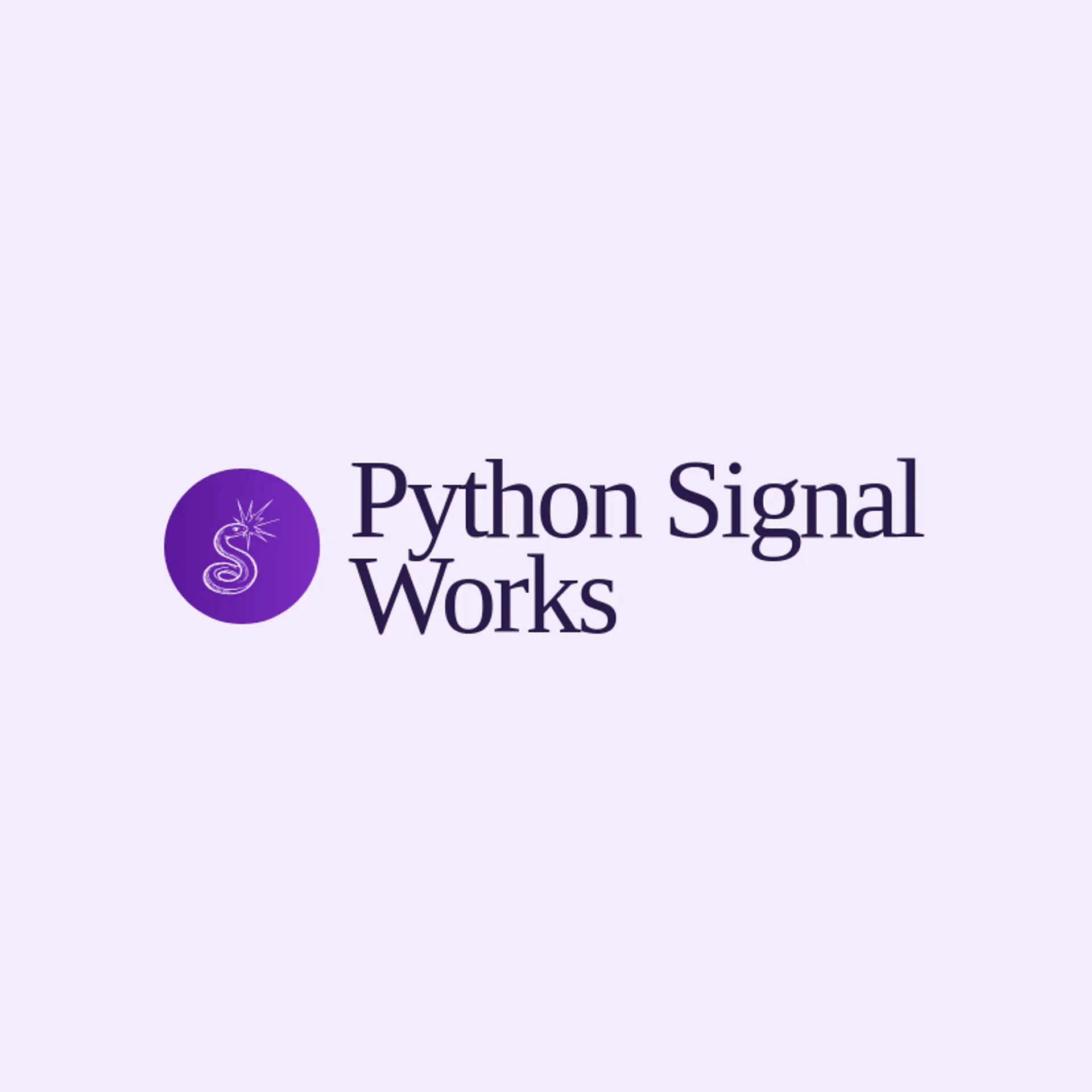Python Signal Works logo for python
