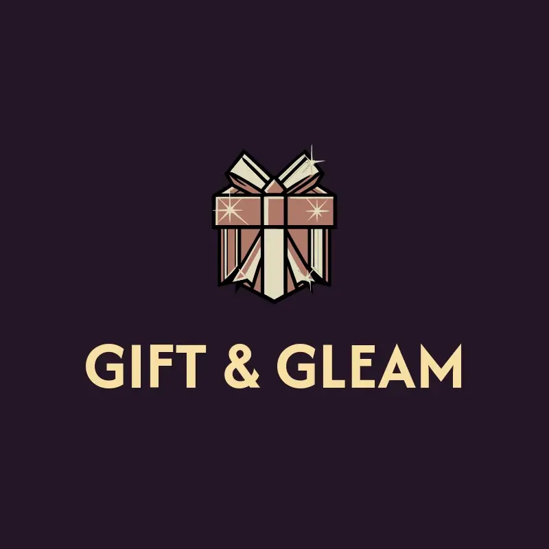The gift shop name Gift & Gleam as a branded logo with a color icon