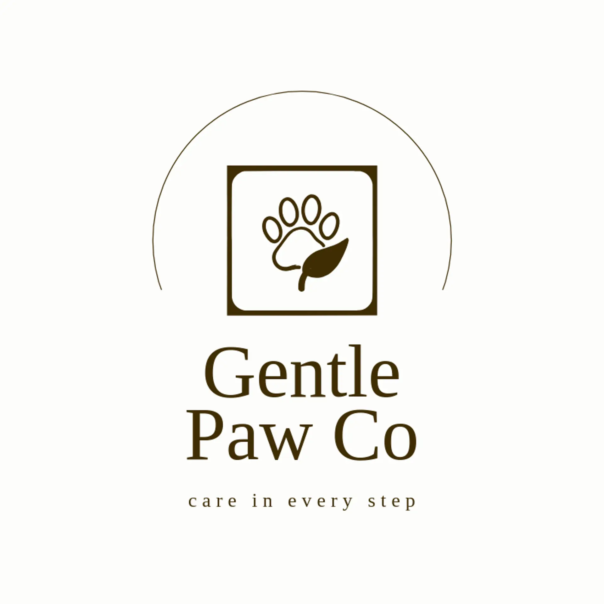 Gentle Paw Co logo for paw print