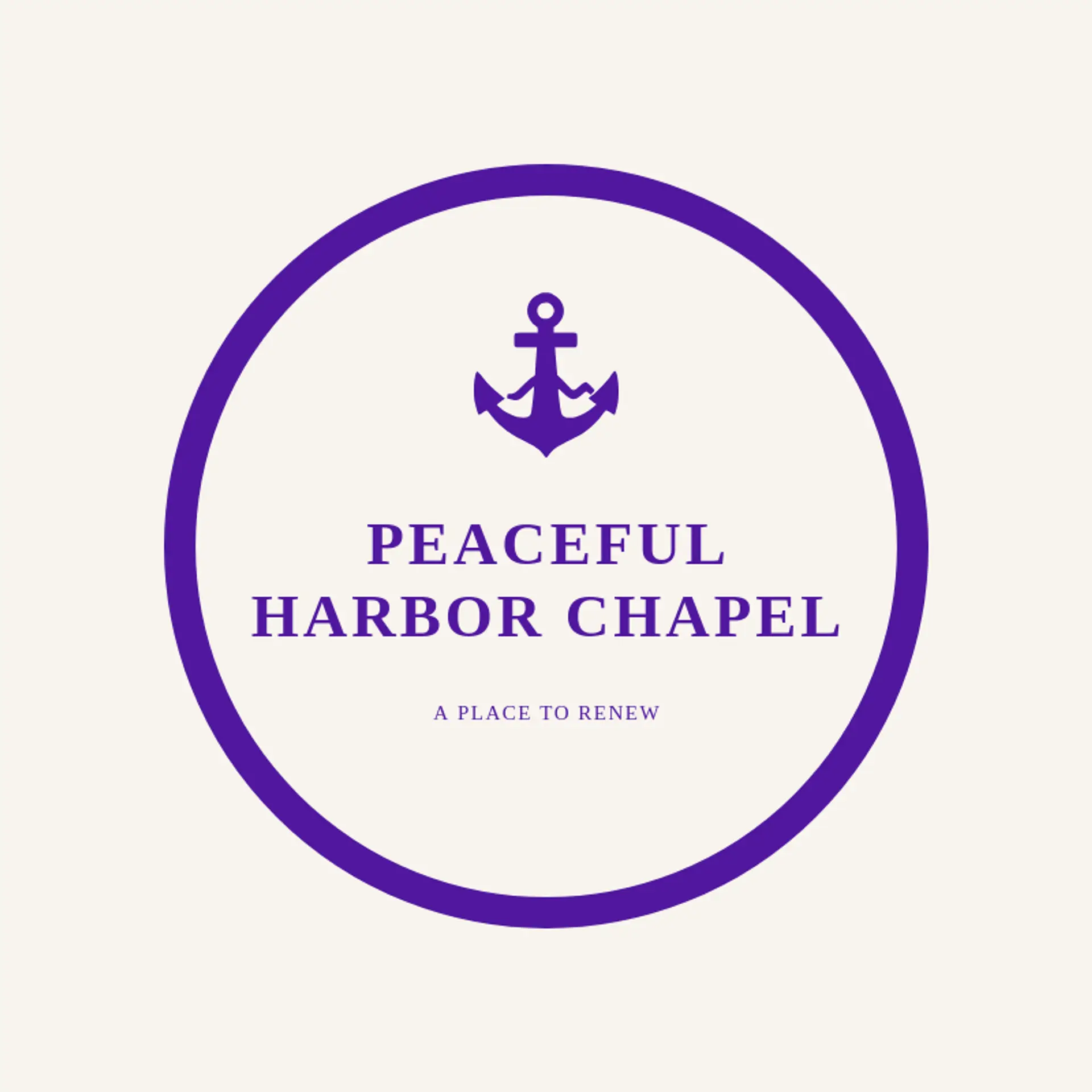 Peaceful Harbor Chapel logo for faith
