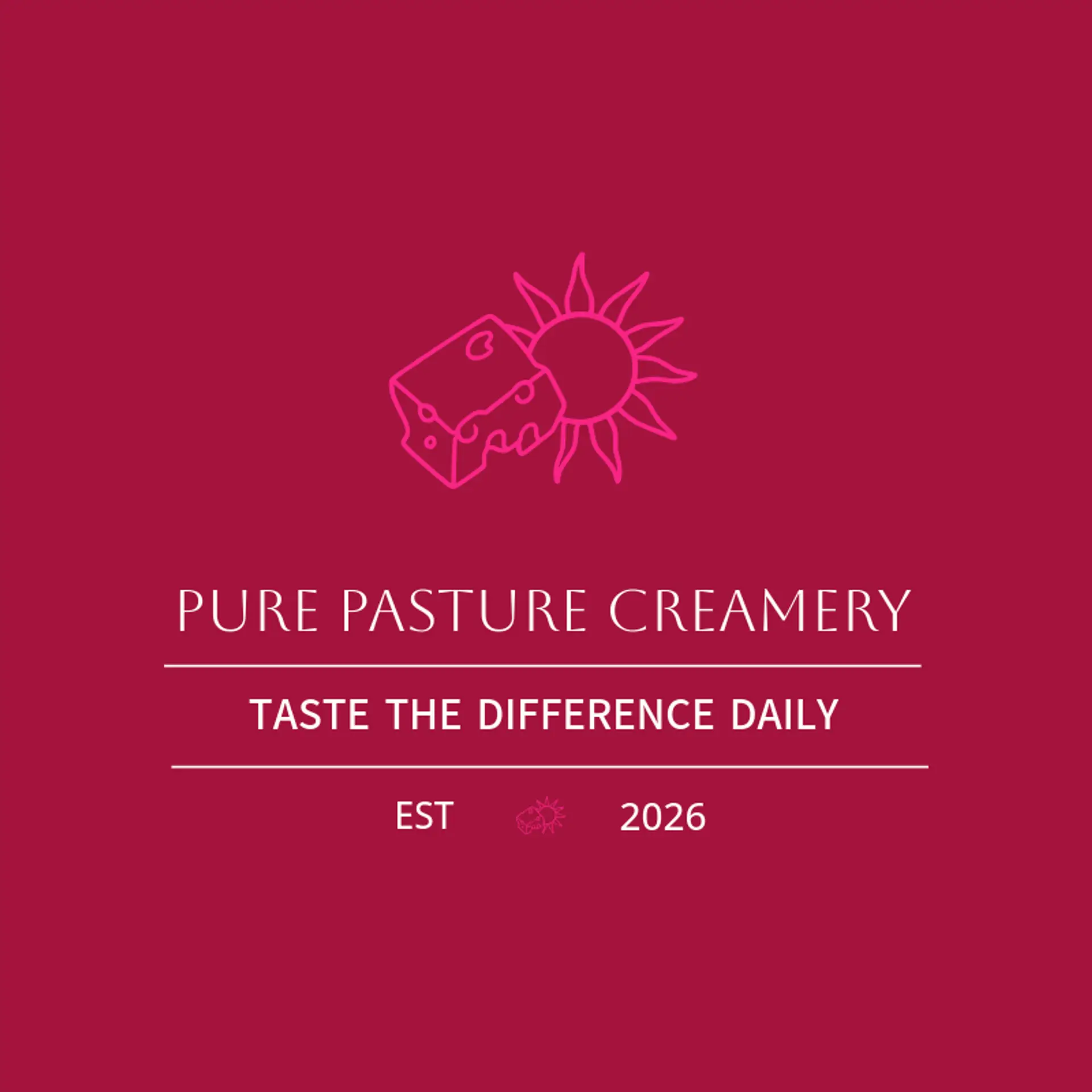 Pure Pasture Creamery logo for dairy