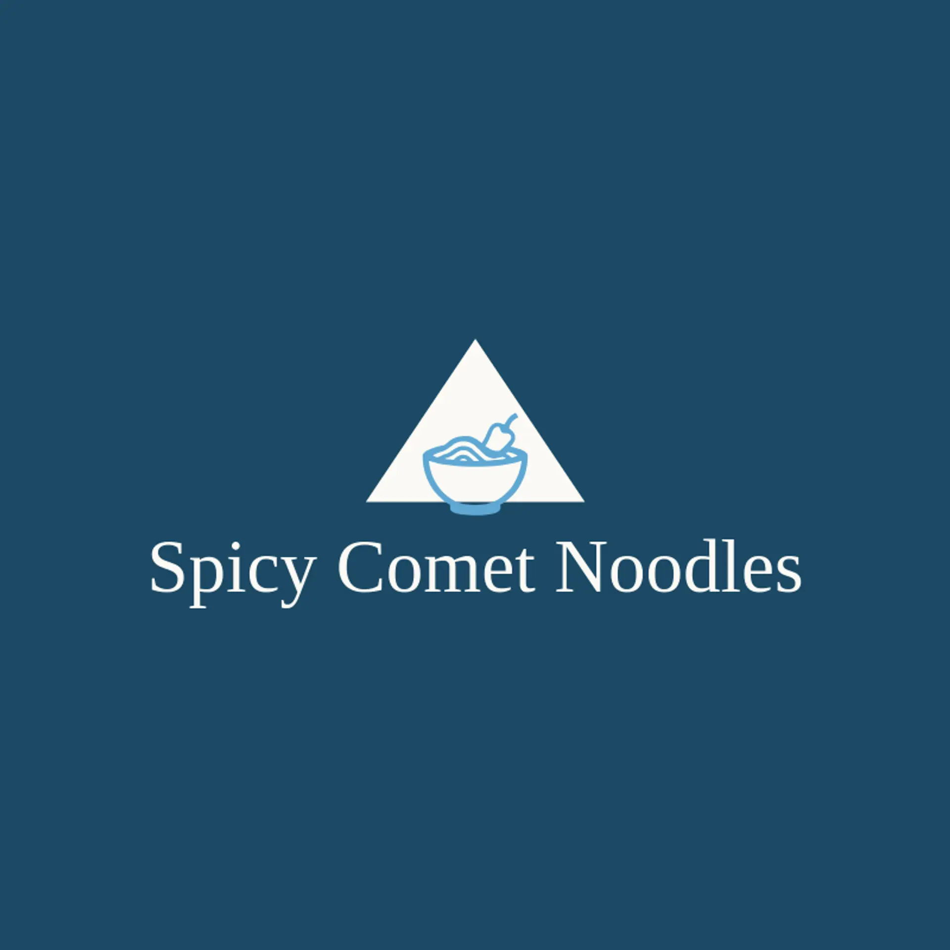 Spicy Comet Noodles logo for noodle