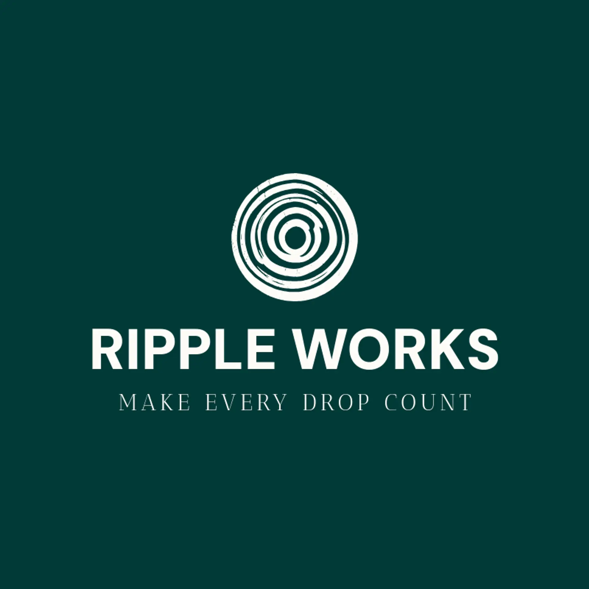 Ripple Works logo for water
