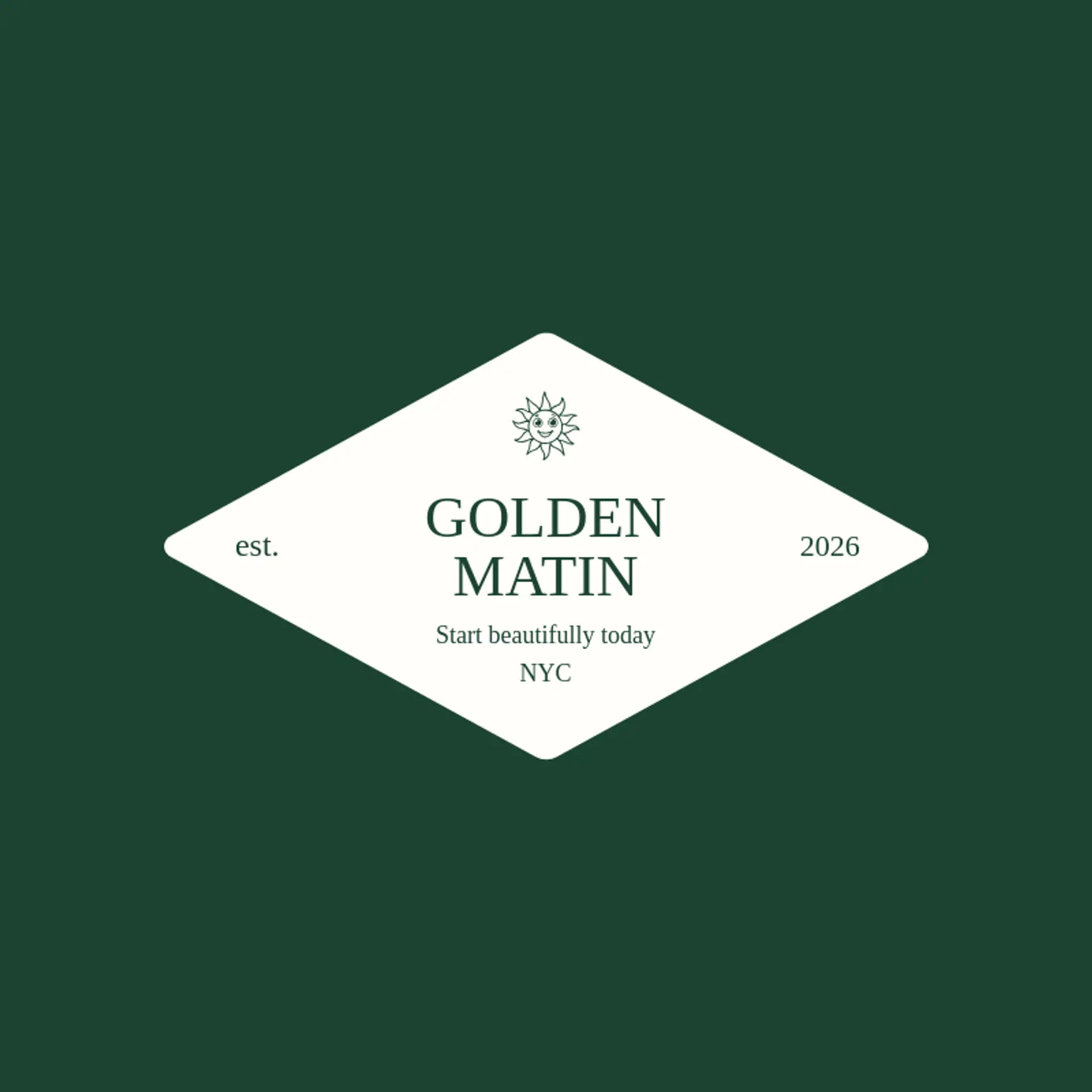 Golden Matin logo for french